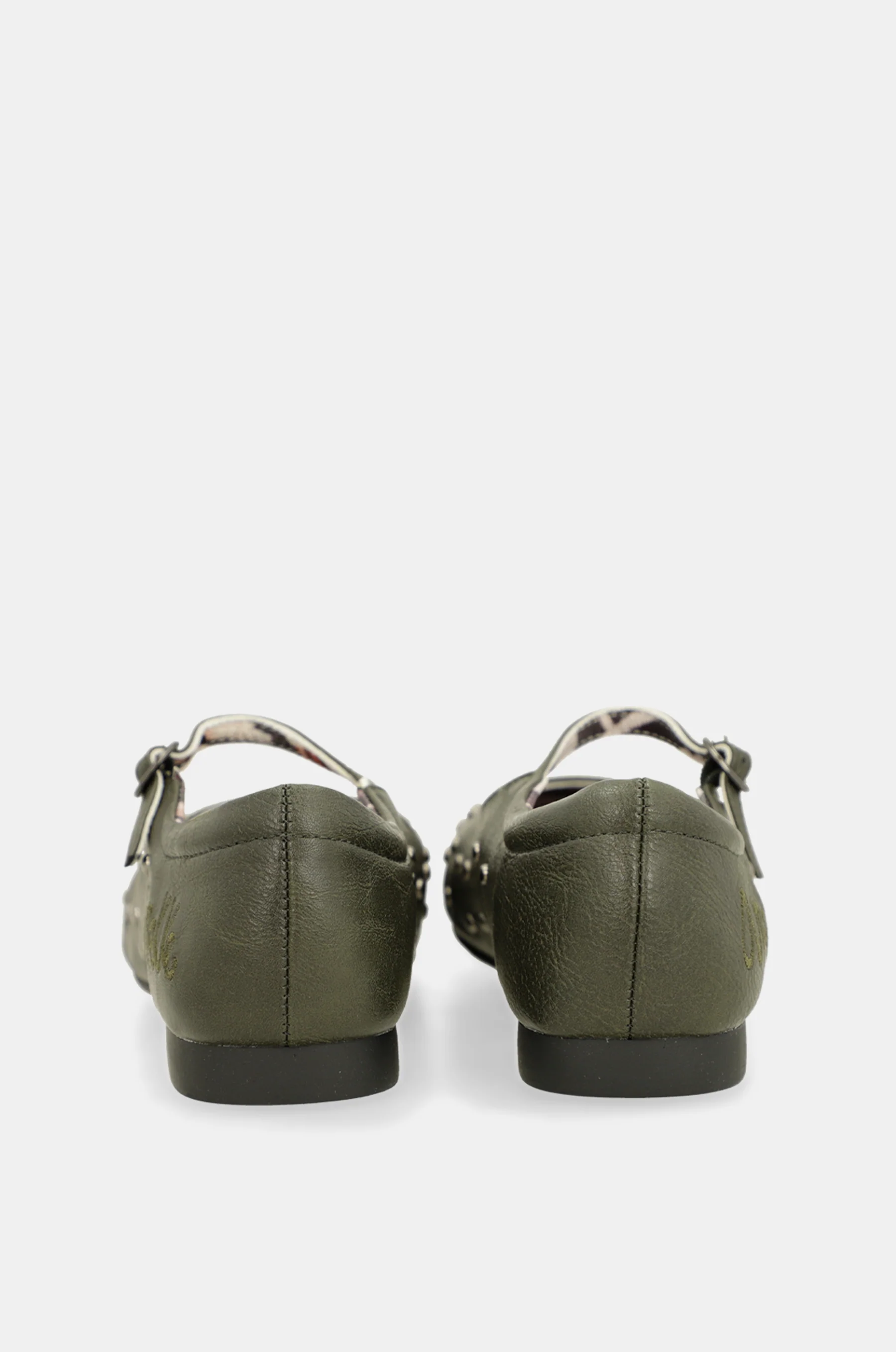 Ballerines cloutées kaki - Image 7