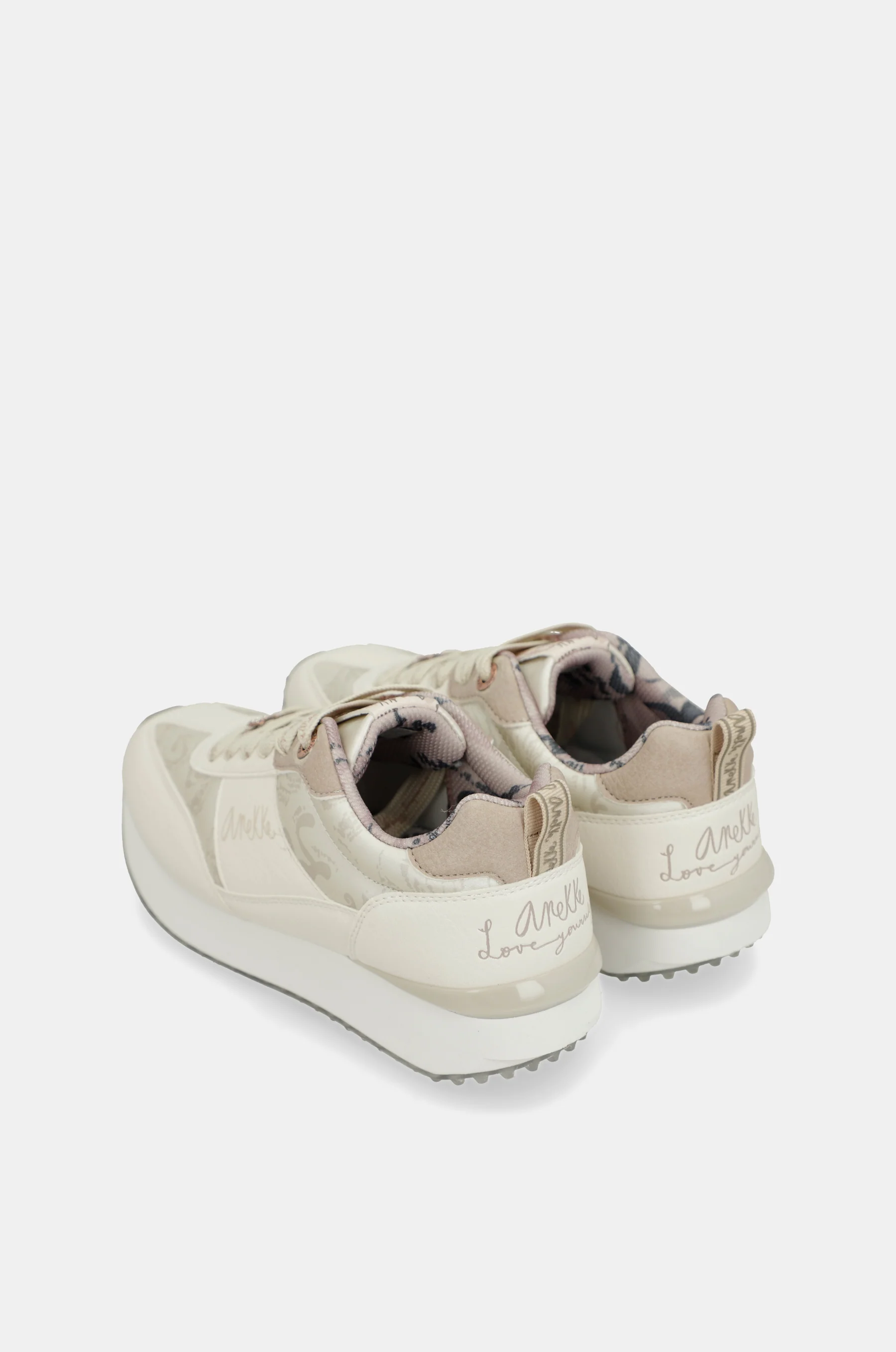 Baskets blanc semelle multicolore - Image 4