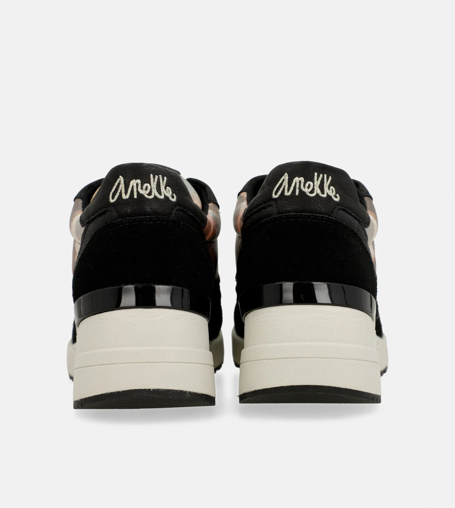 Baskets sport Padded noirs avec semelle compensée - Image 5