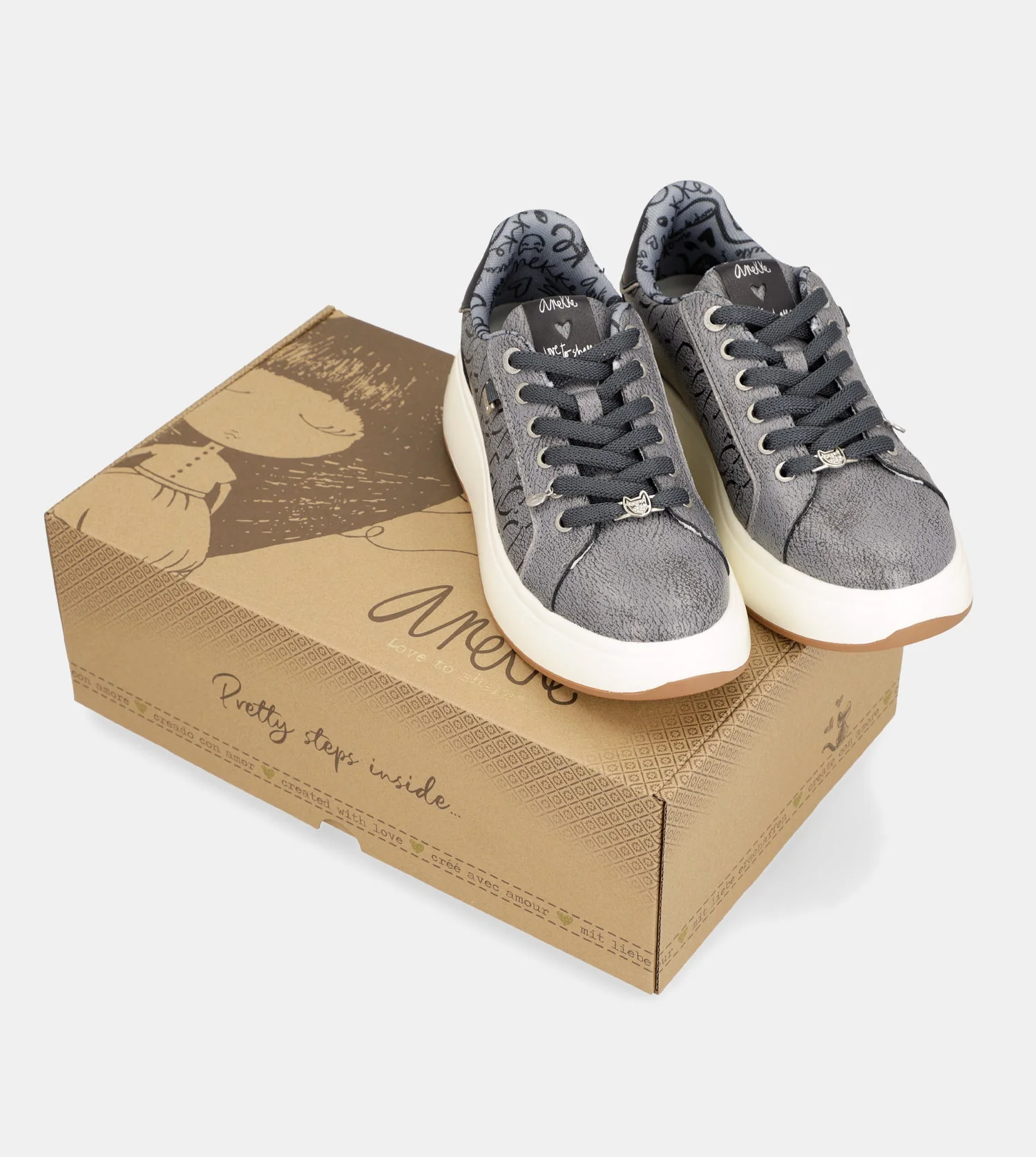 Baskets style casual, bleu - Image 2