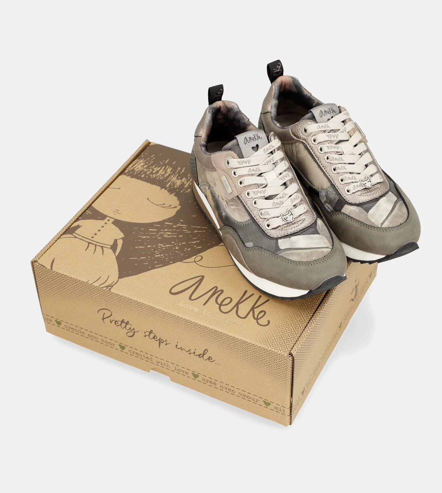 Baskets Travel, gris - Image 2