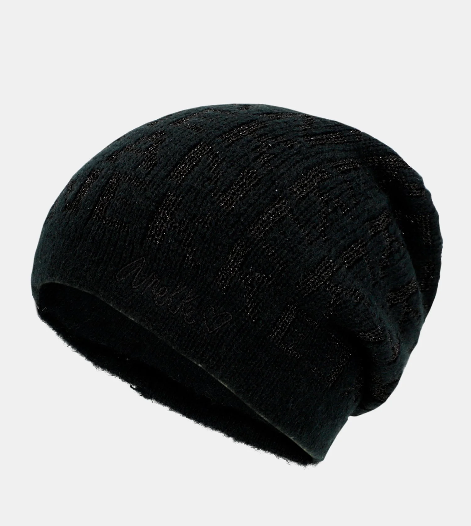 Chapeau Contemporary en tricot noir - Image 2