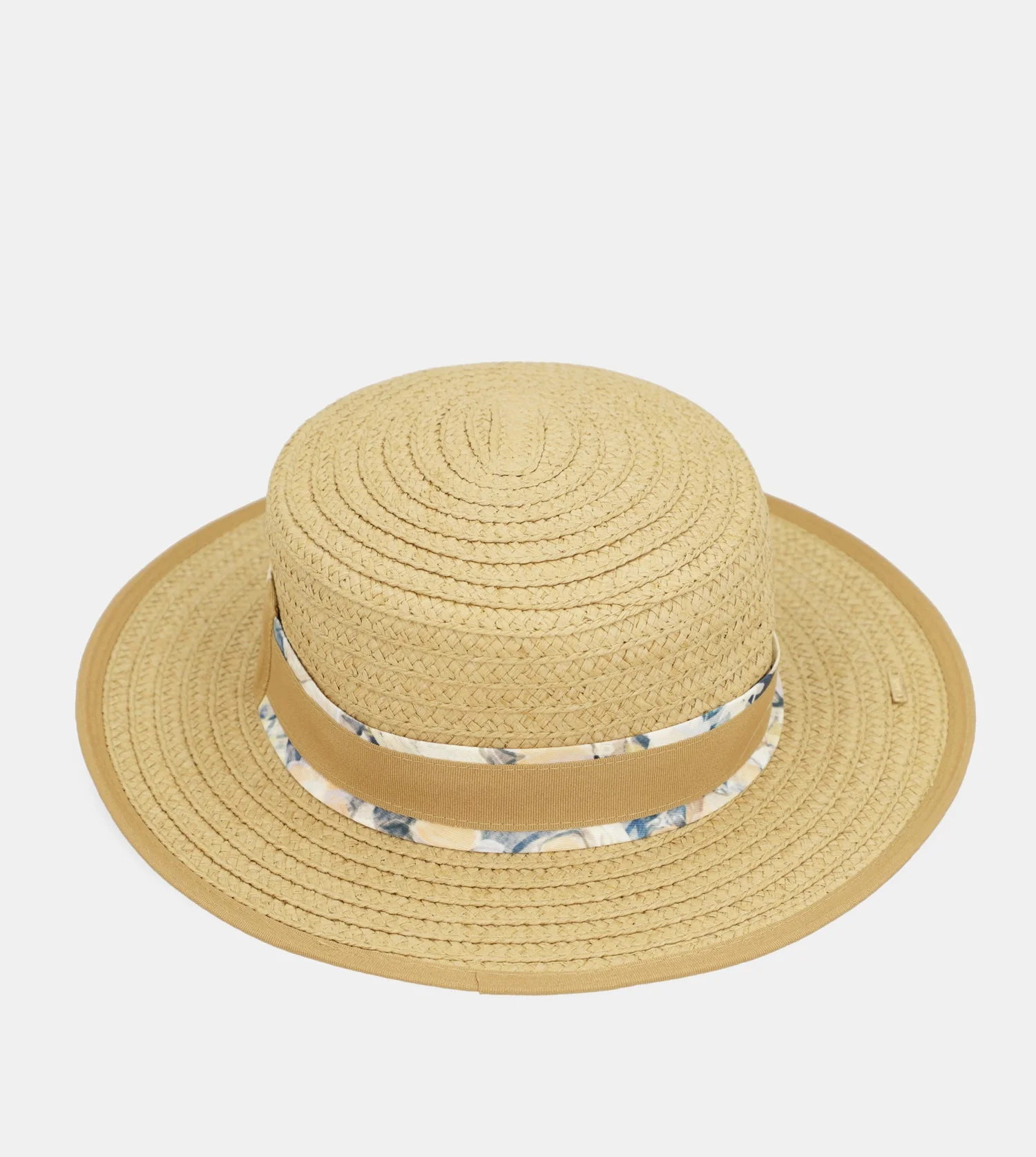 Chapeau en raphia beige - Image 3