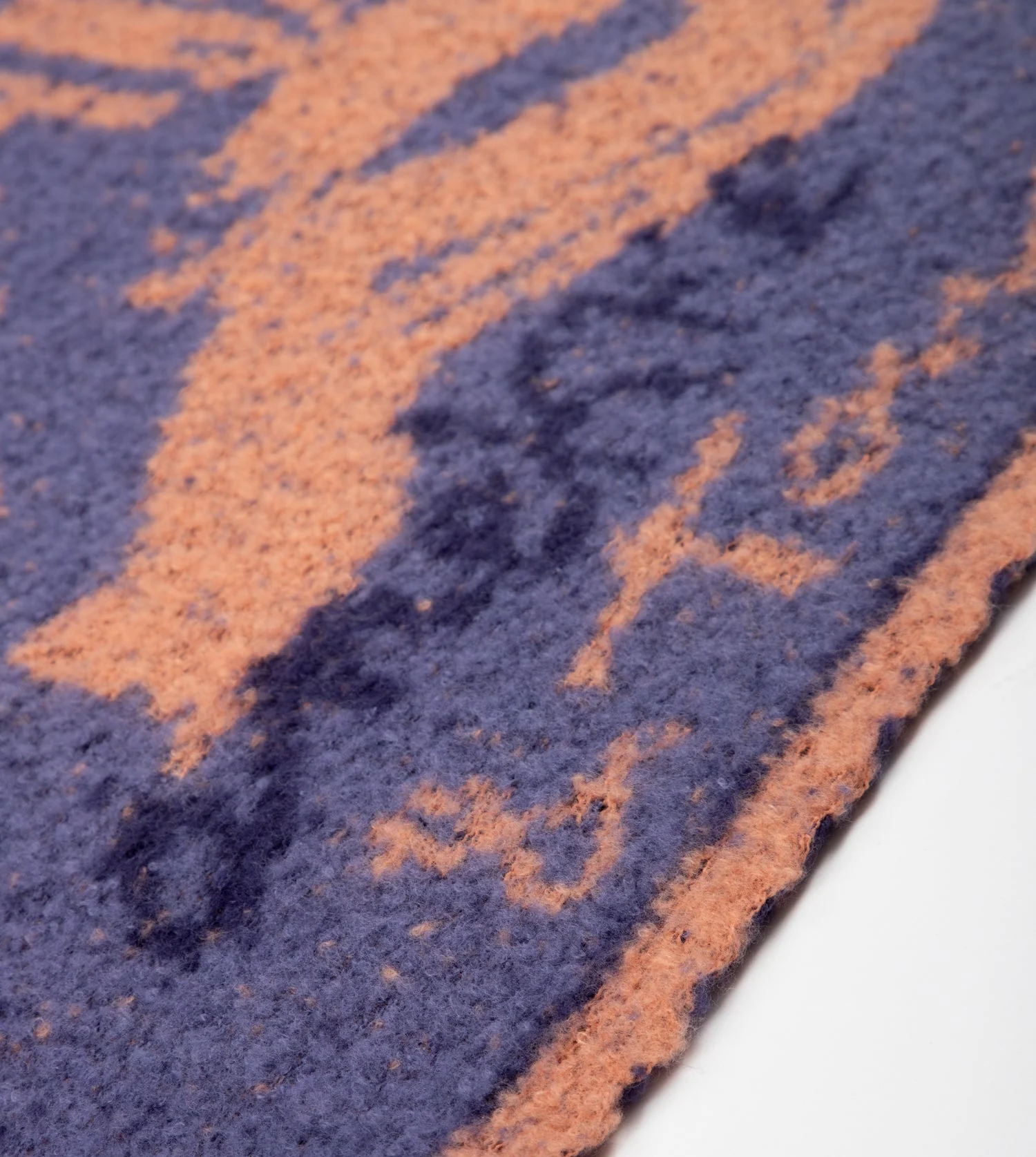 Écharpe Contemporary bleu et terre cuite - Image 2
