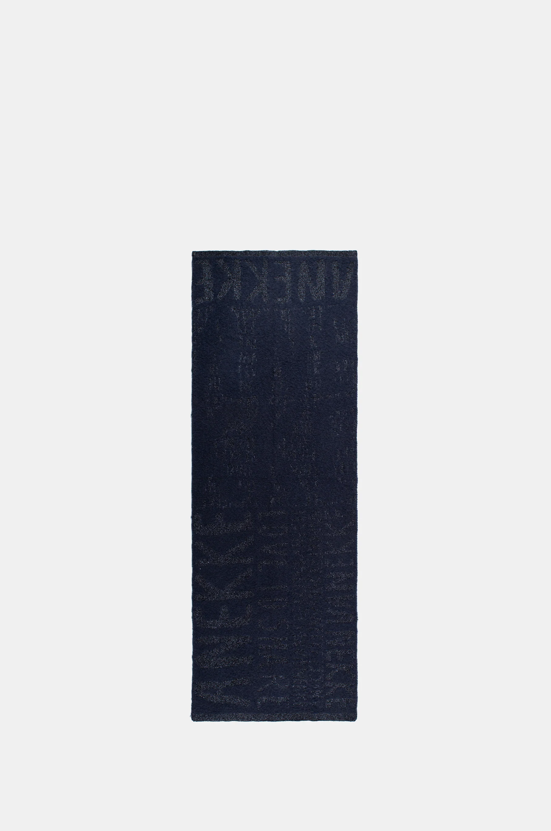 Écharpe logomania bleu marine