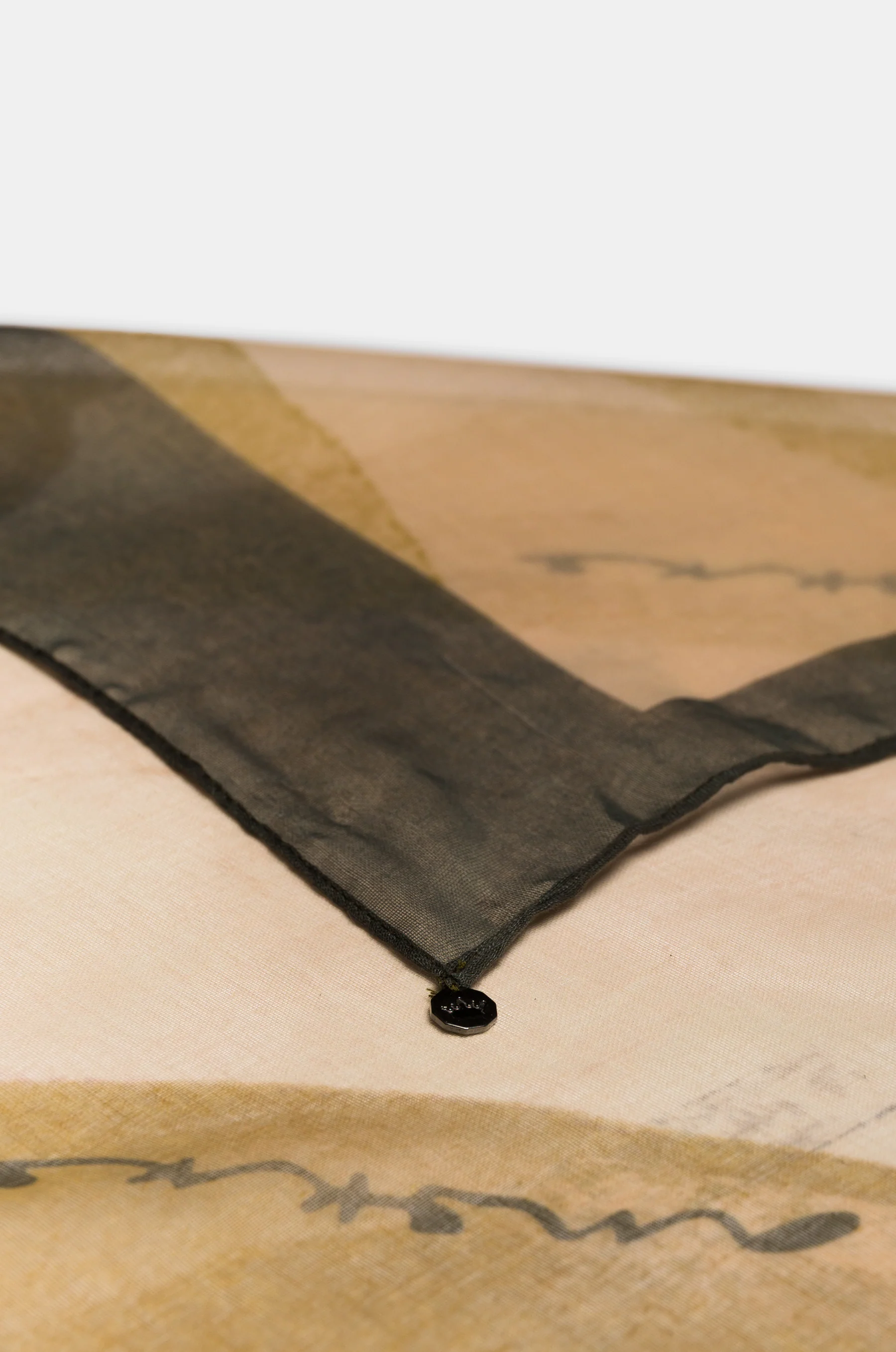 Foulard marron Bloom - Image 4