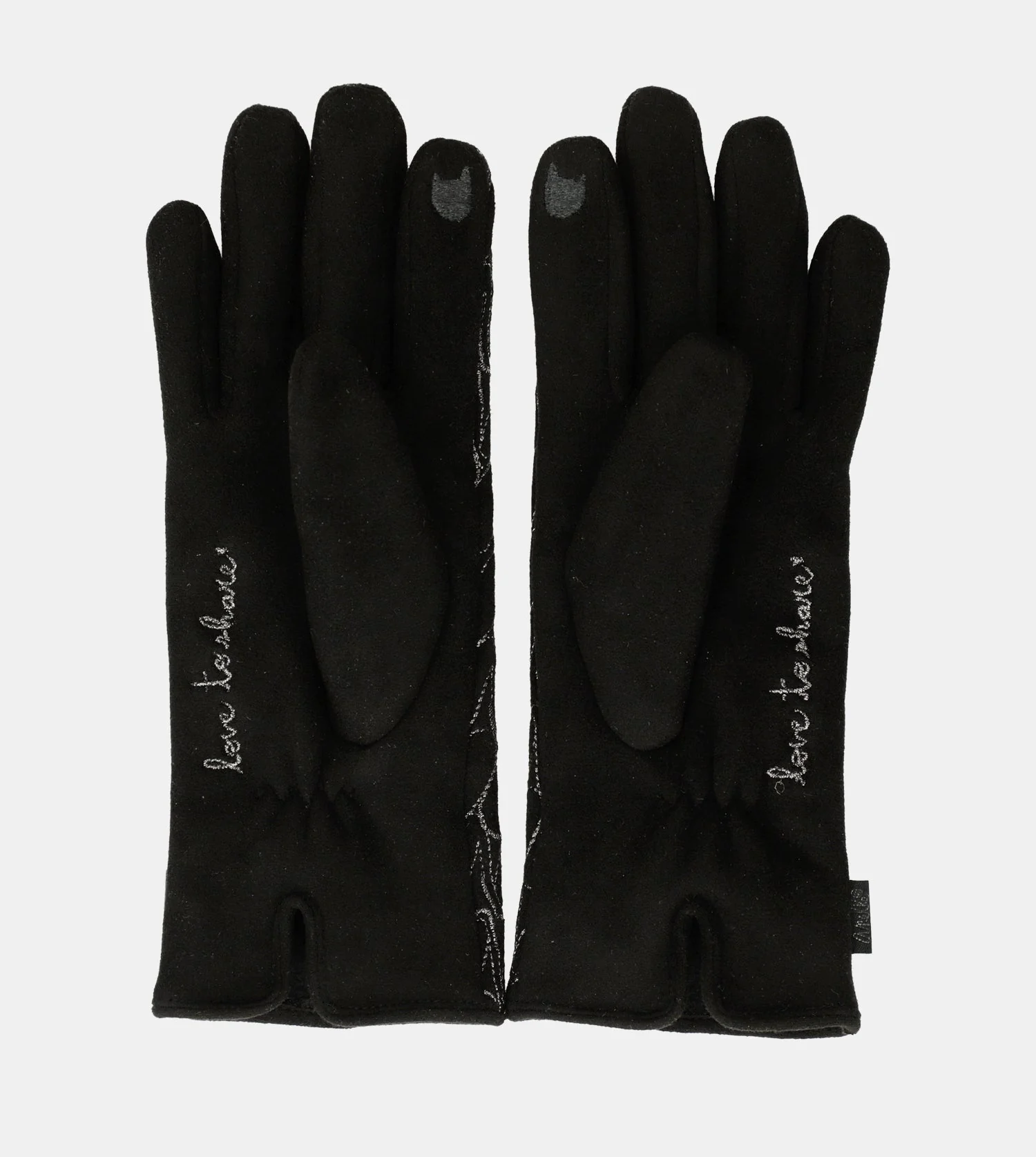 Gants avec logo Anekke, noir - Image 4