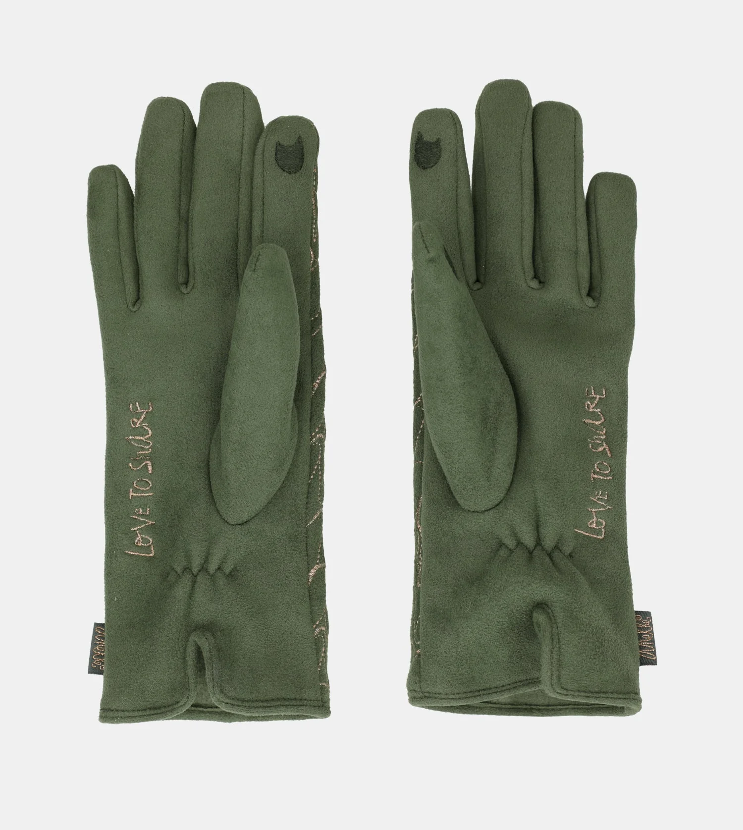 Gants avec logo Anekke, vert - Image 4