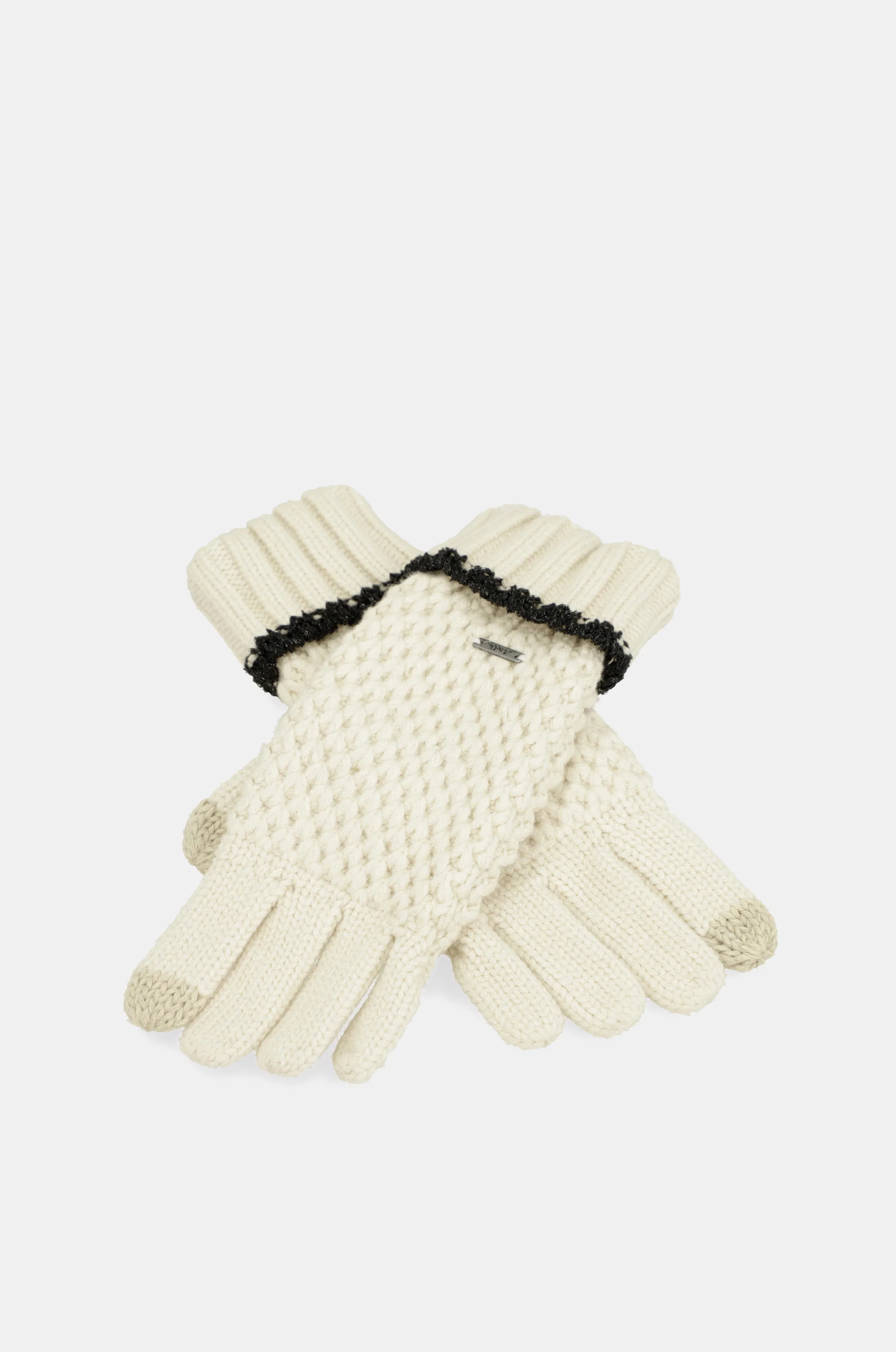 Gants en maille, beige
