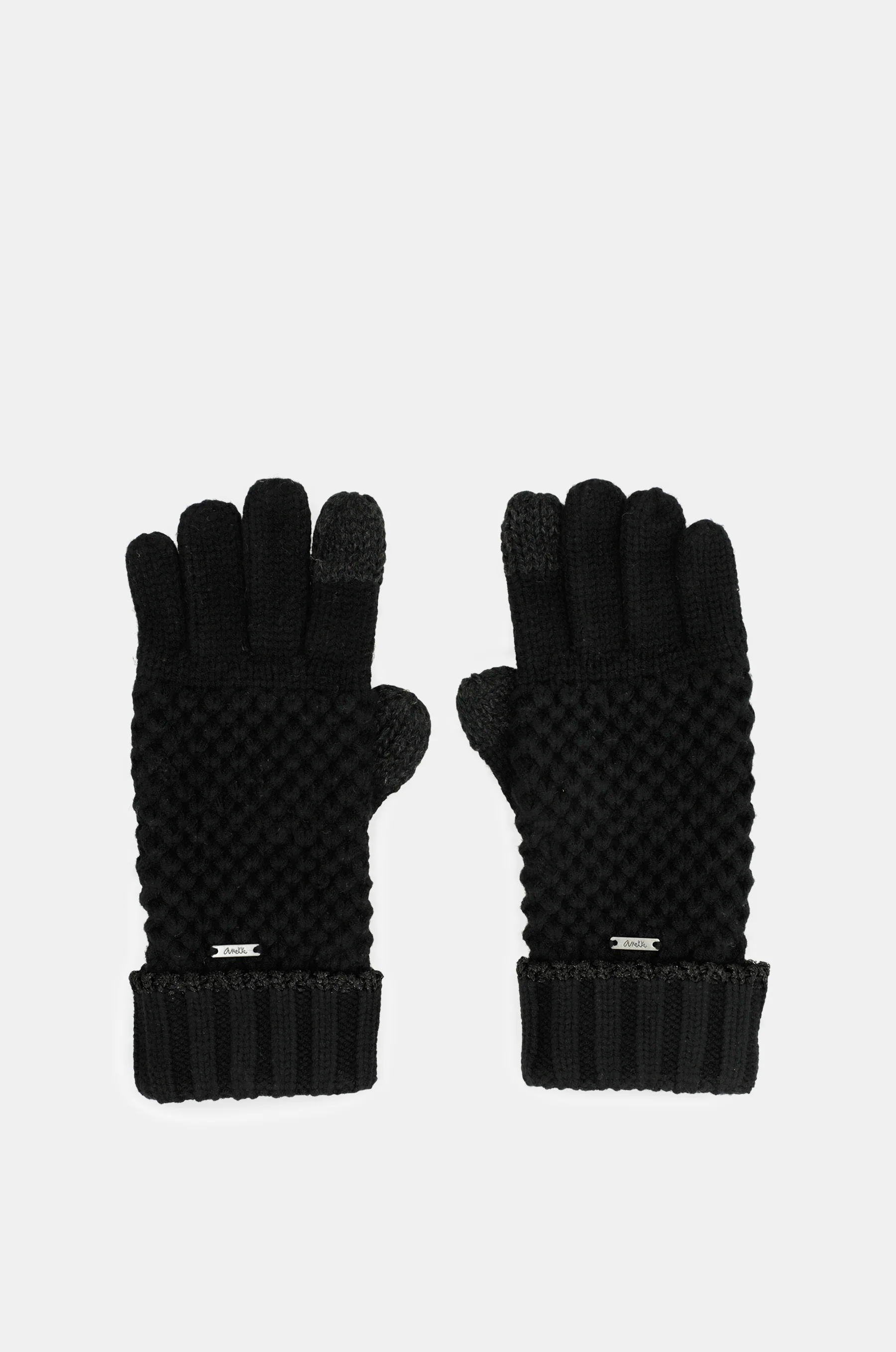 Gants en maille noir