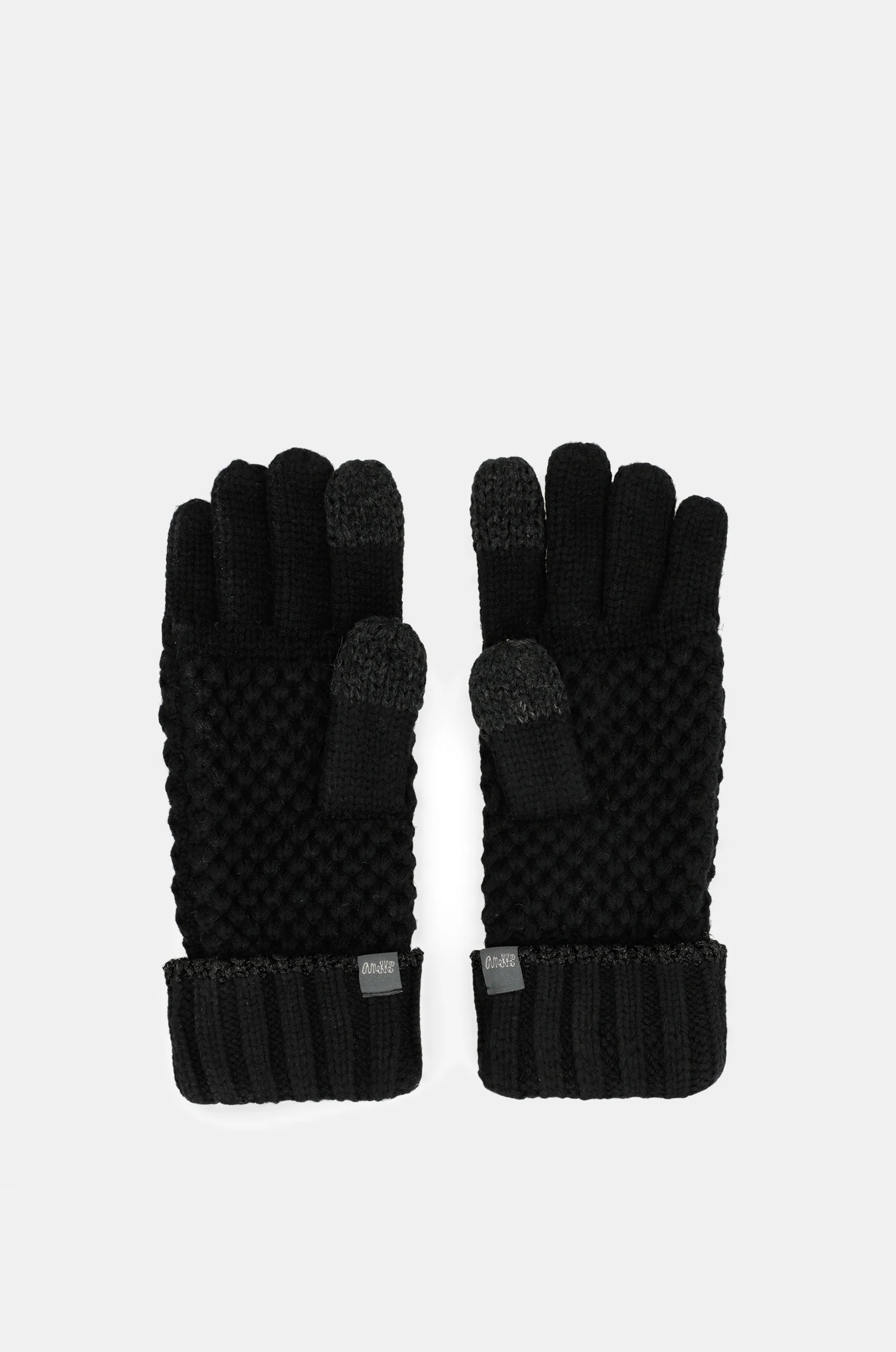 Gants en maille noir - Image 5