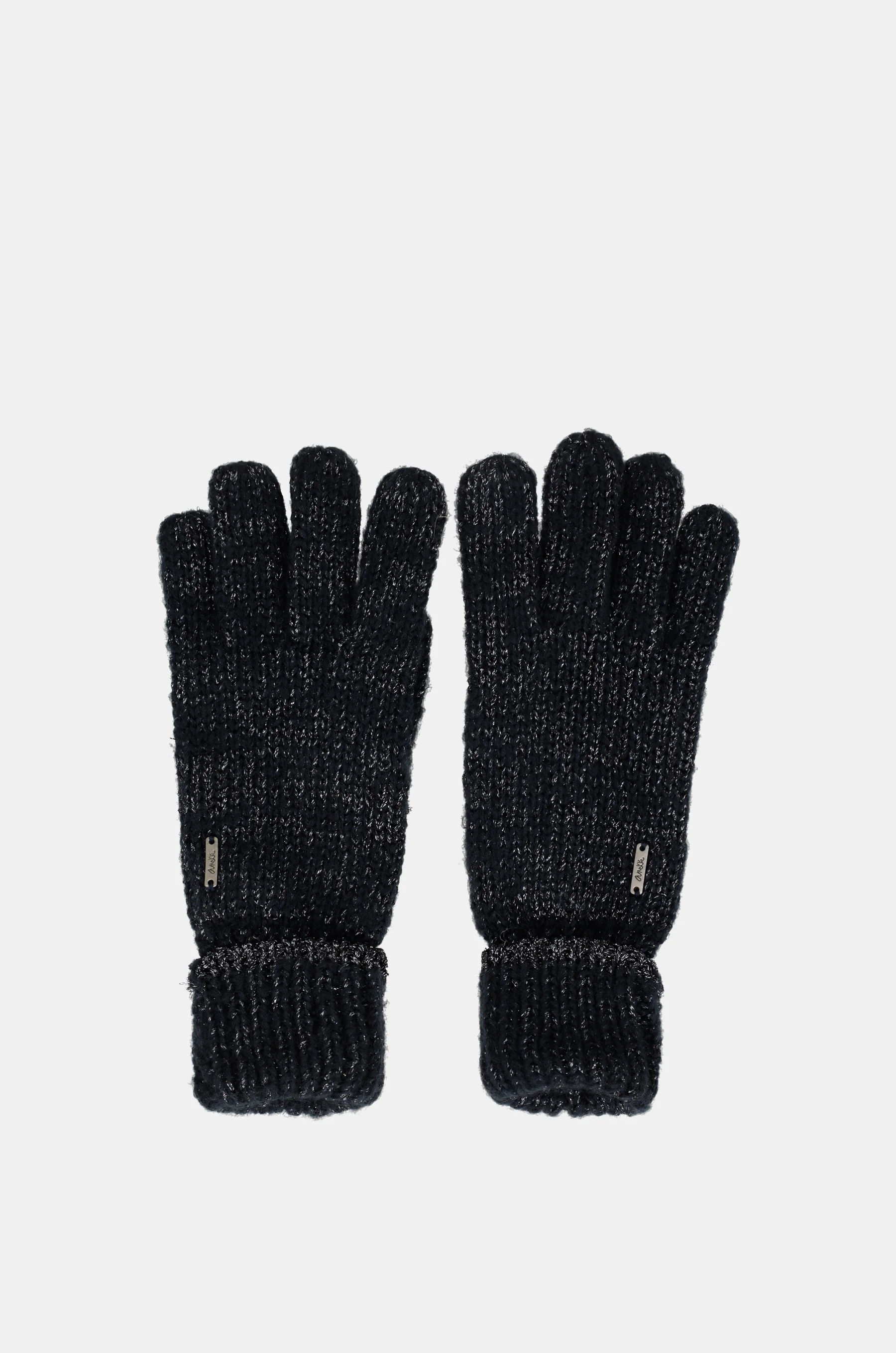 Gants logomania bleu marine