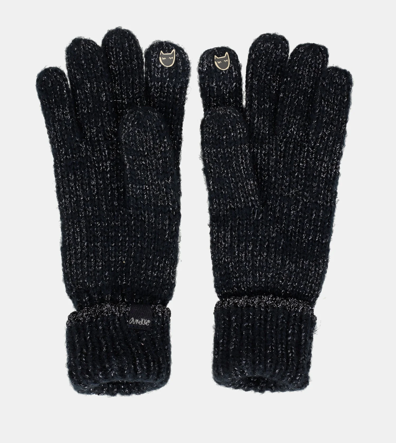 Gants logomania bleu marine - Image 2