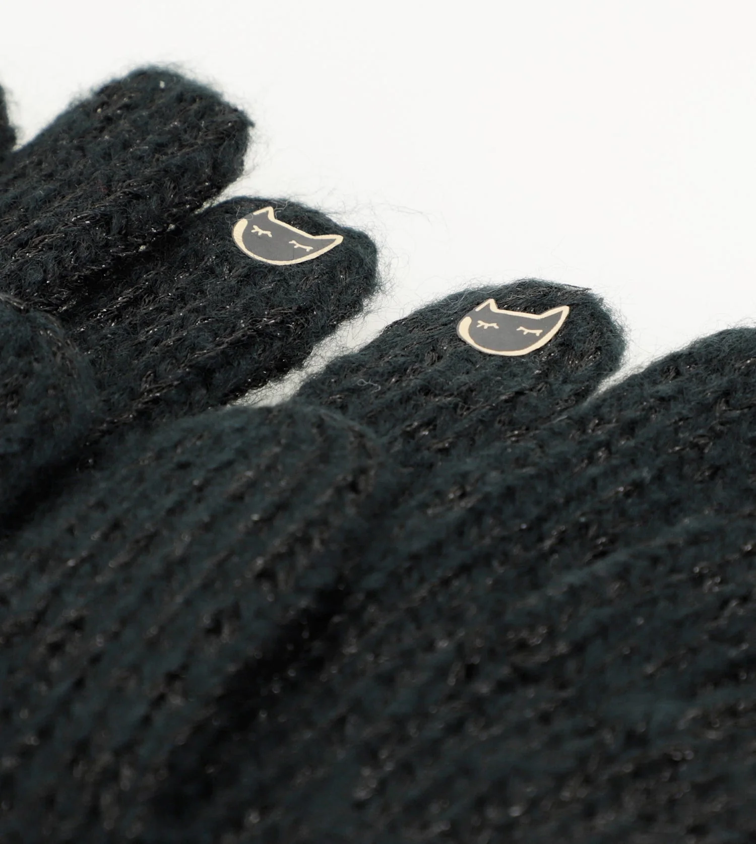 Gants logomania noirs - Image 5