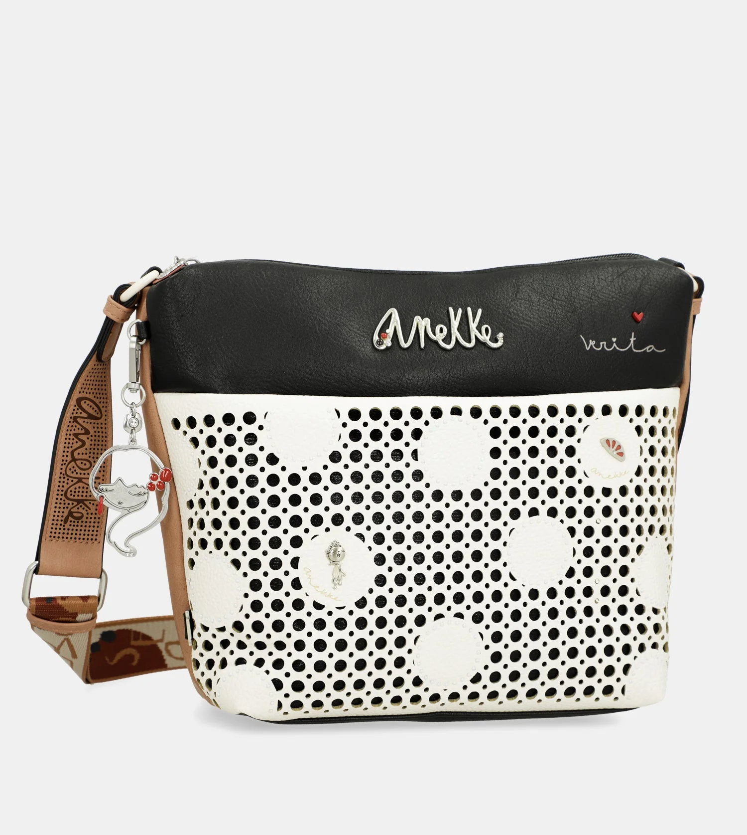 Grand sac bandoulière avec poche avant Alma - Image 3