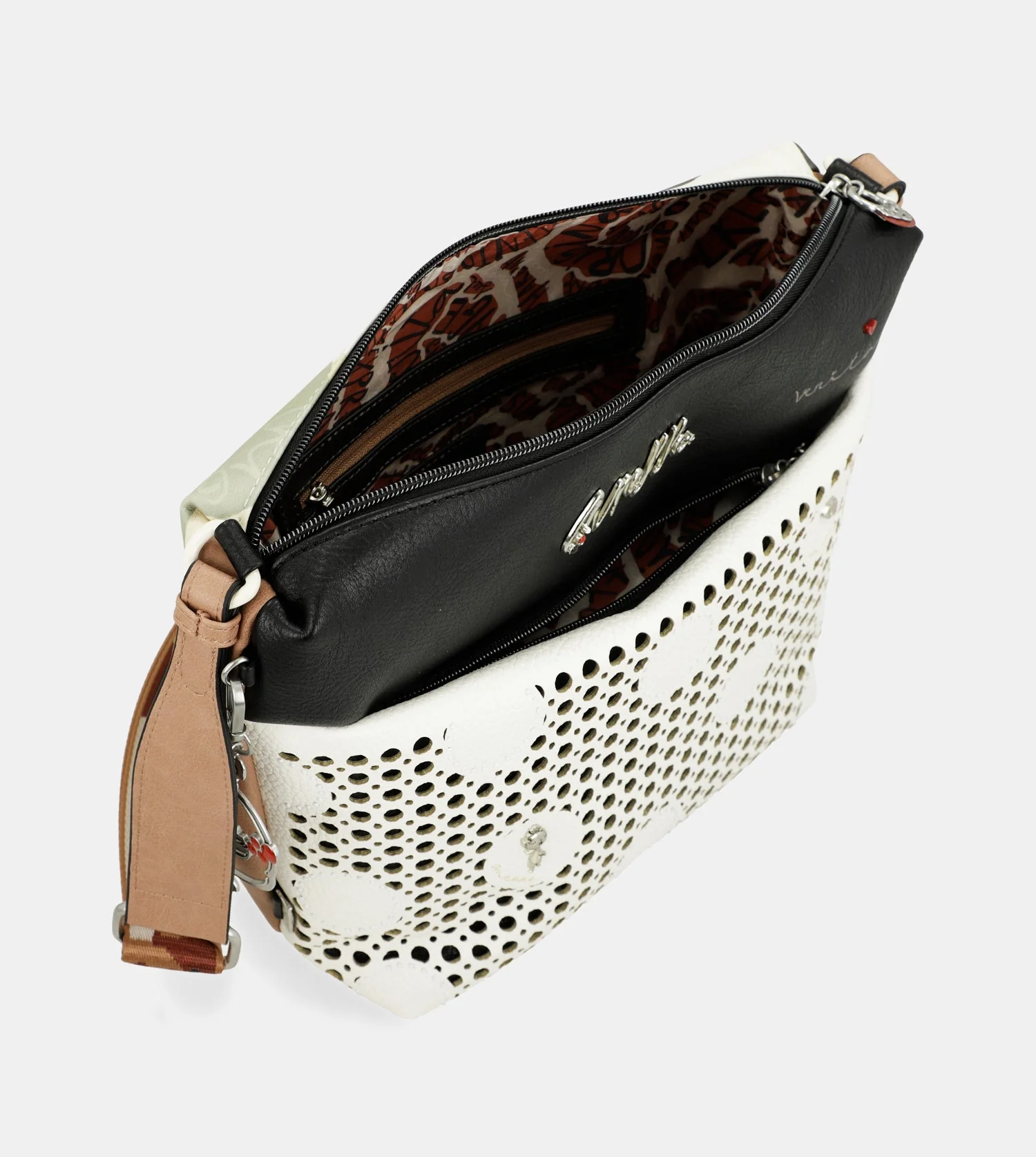 Grand sac bandoulière avec poche avant Alma - Image 6