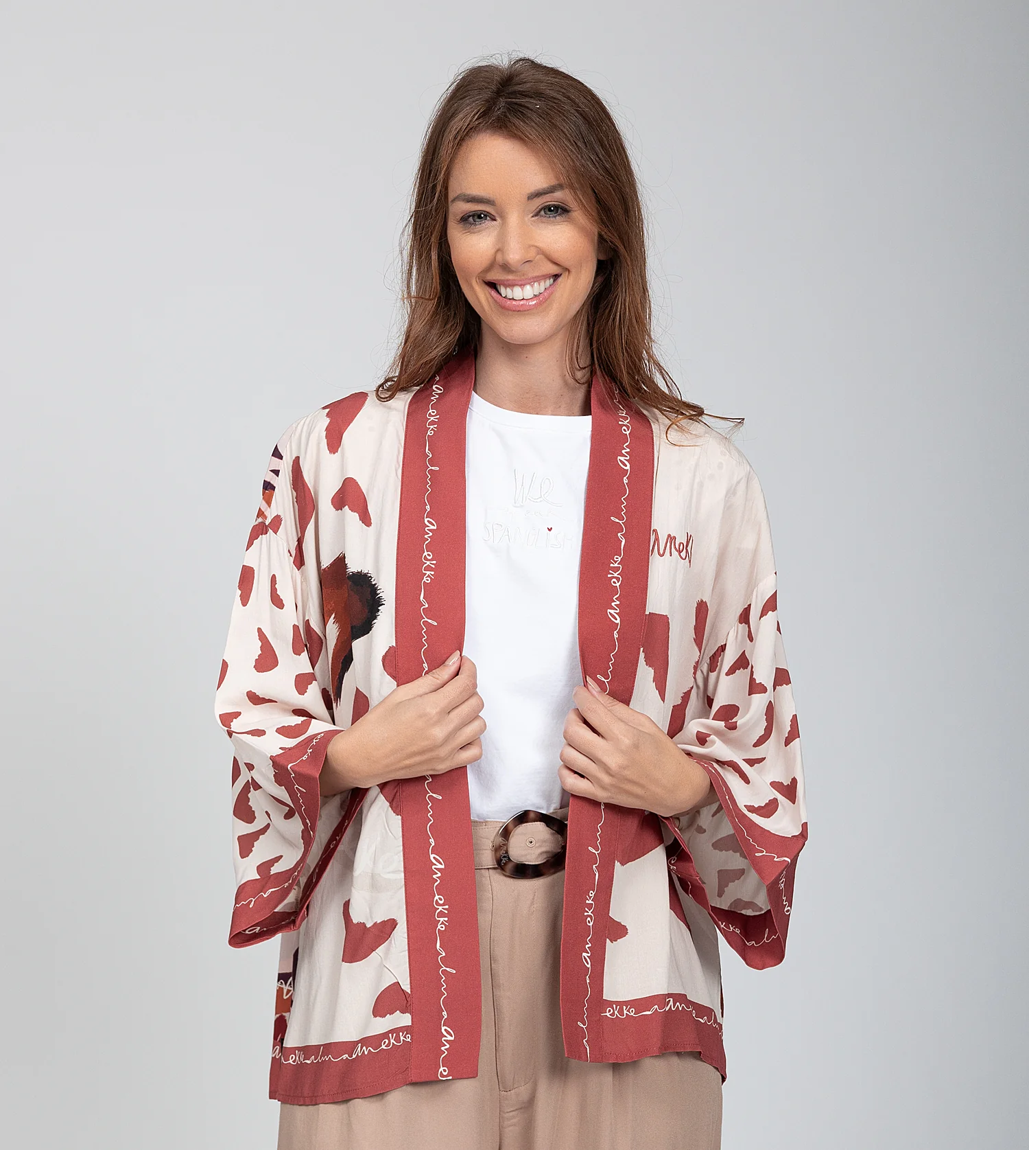Kimono court rouge - Image 2