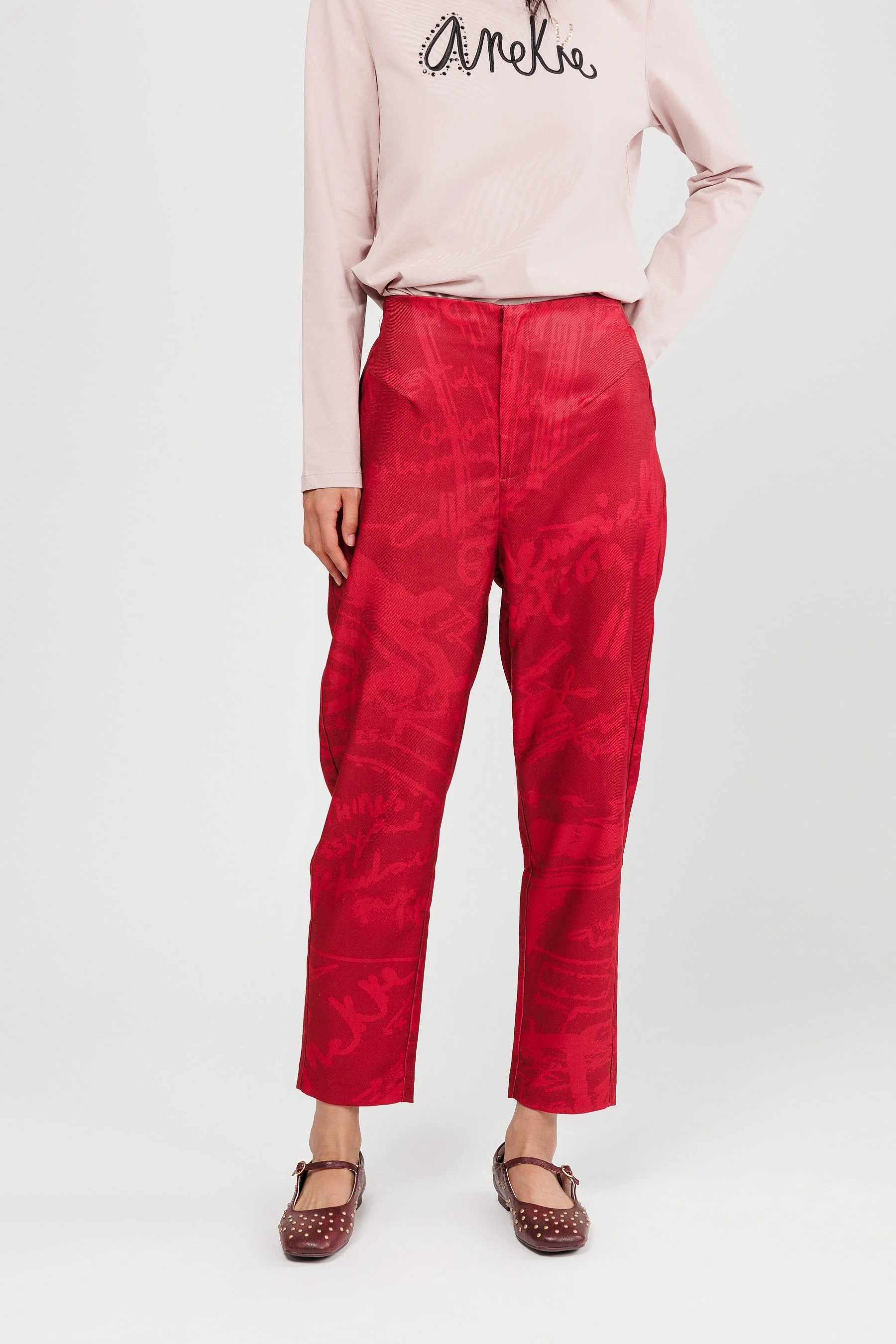 Pantalon bordeaux