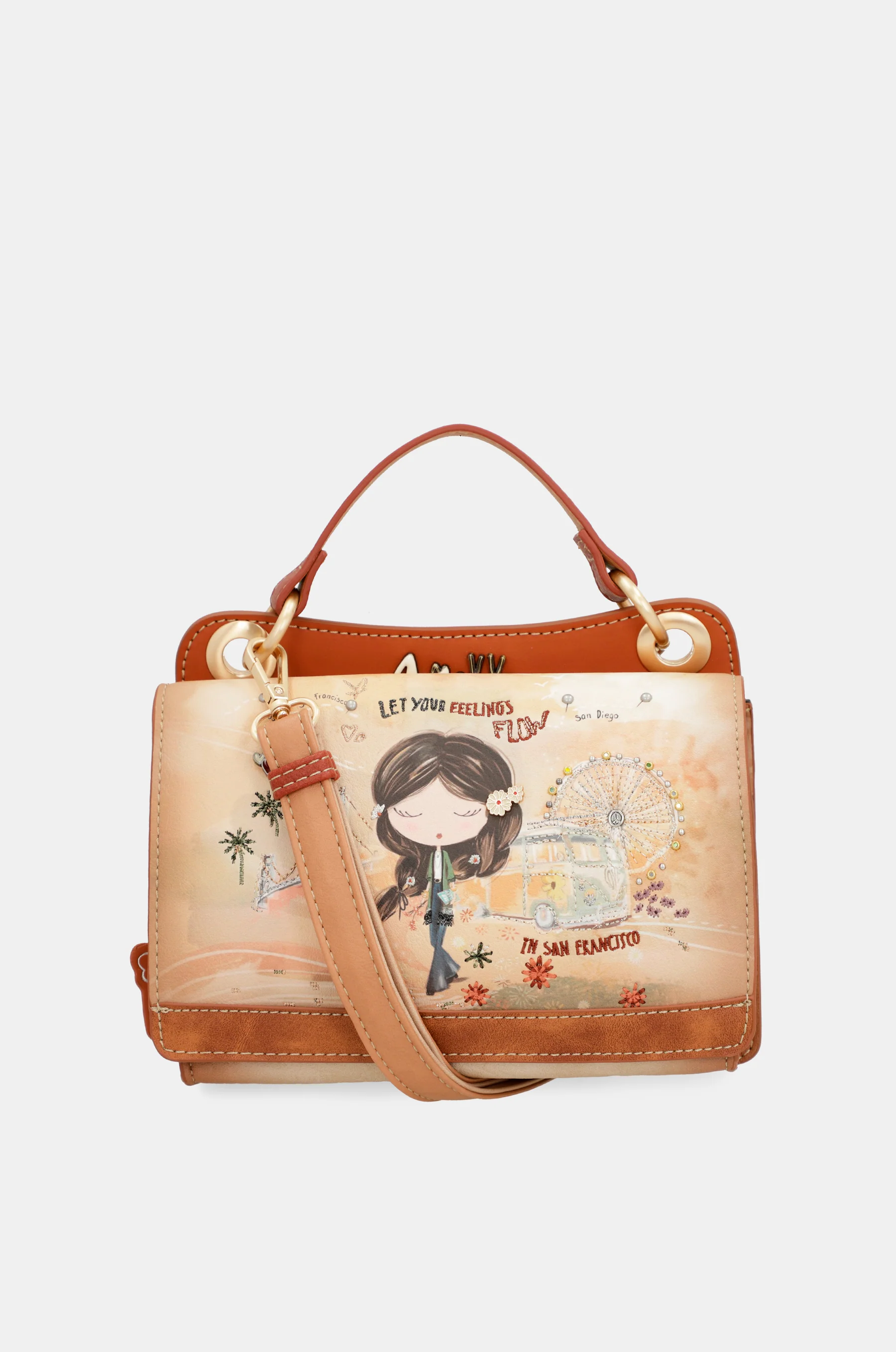 Petit sac camel Peace & Love - Image 7