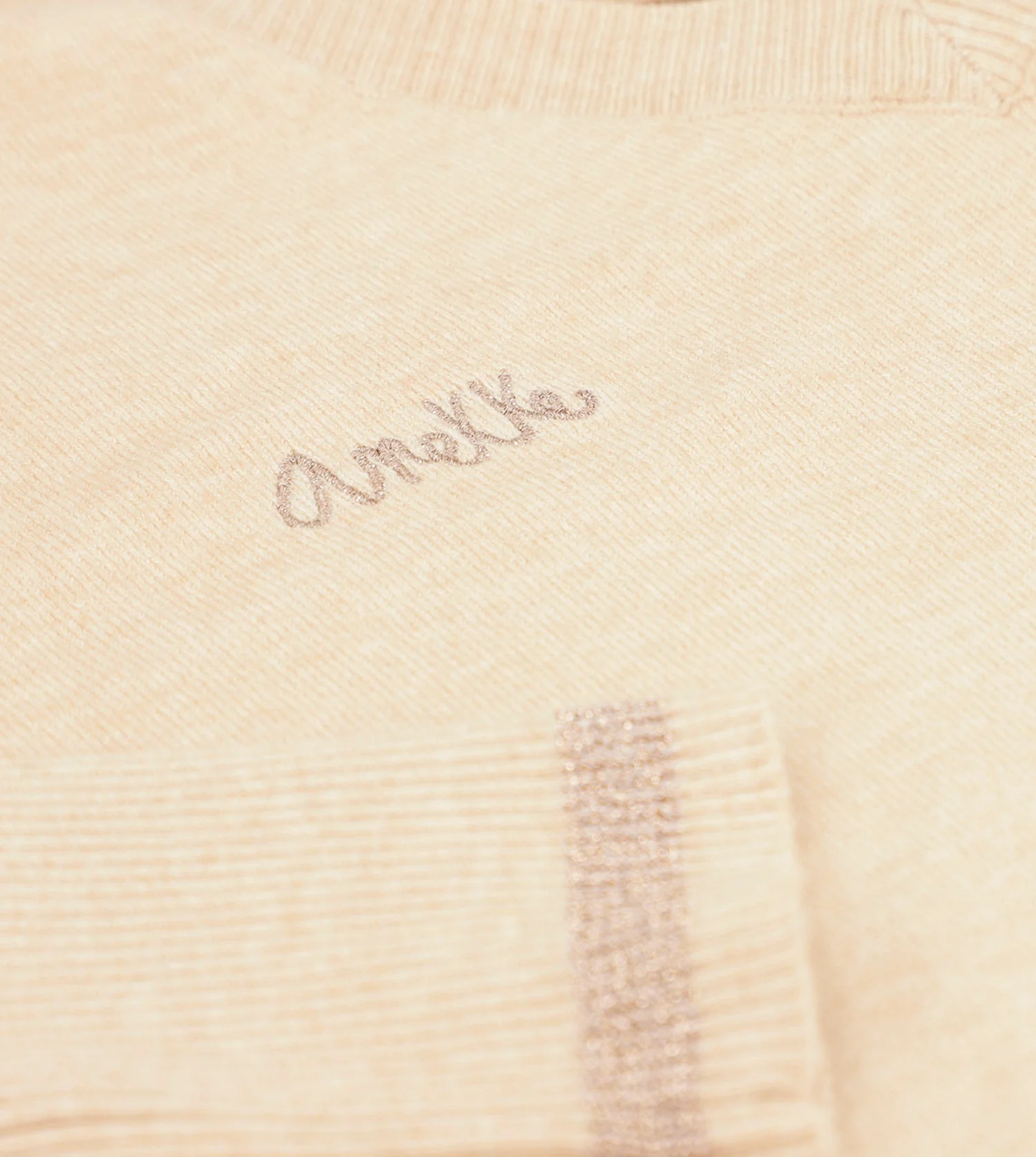 Pull Shōen col V beige - Image 3