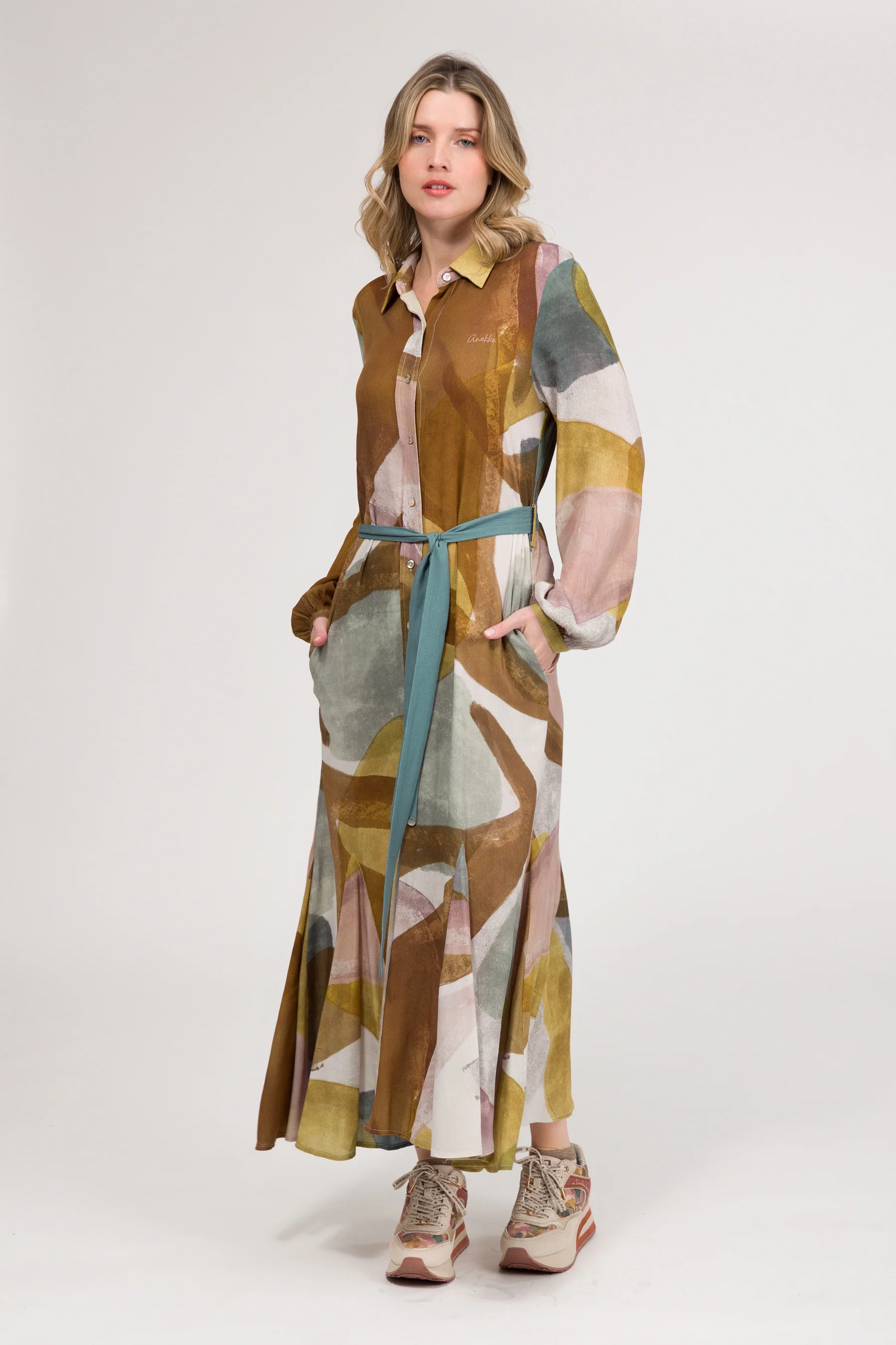 Robe à manches longues midi - Image 2