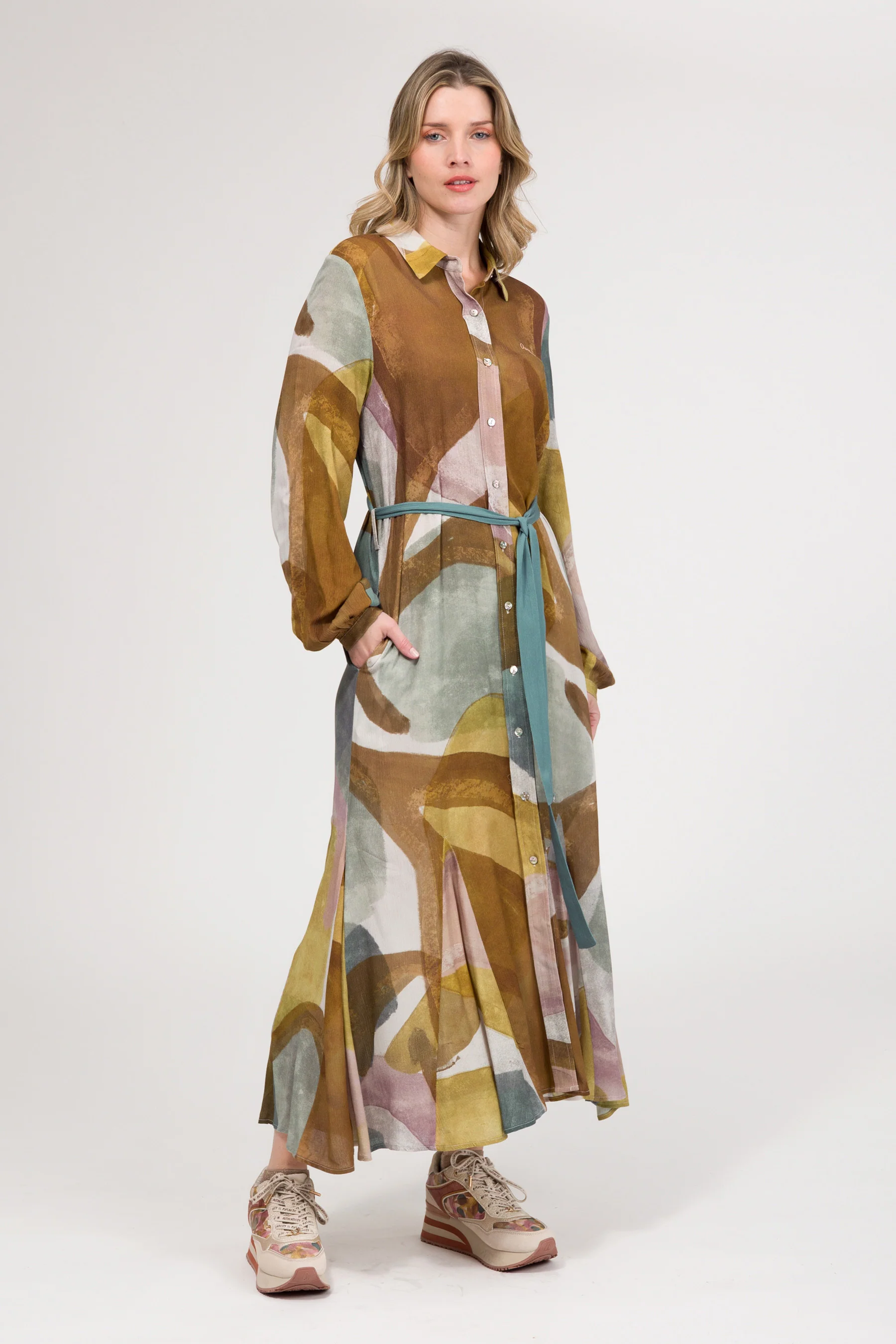 Robe à manches longues midi - Image 3