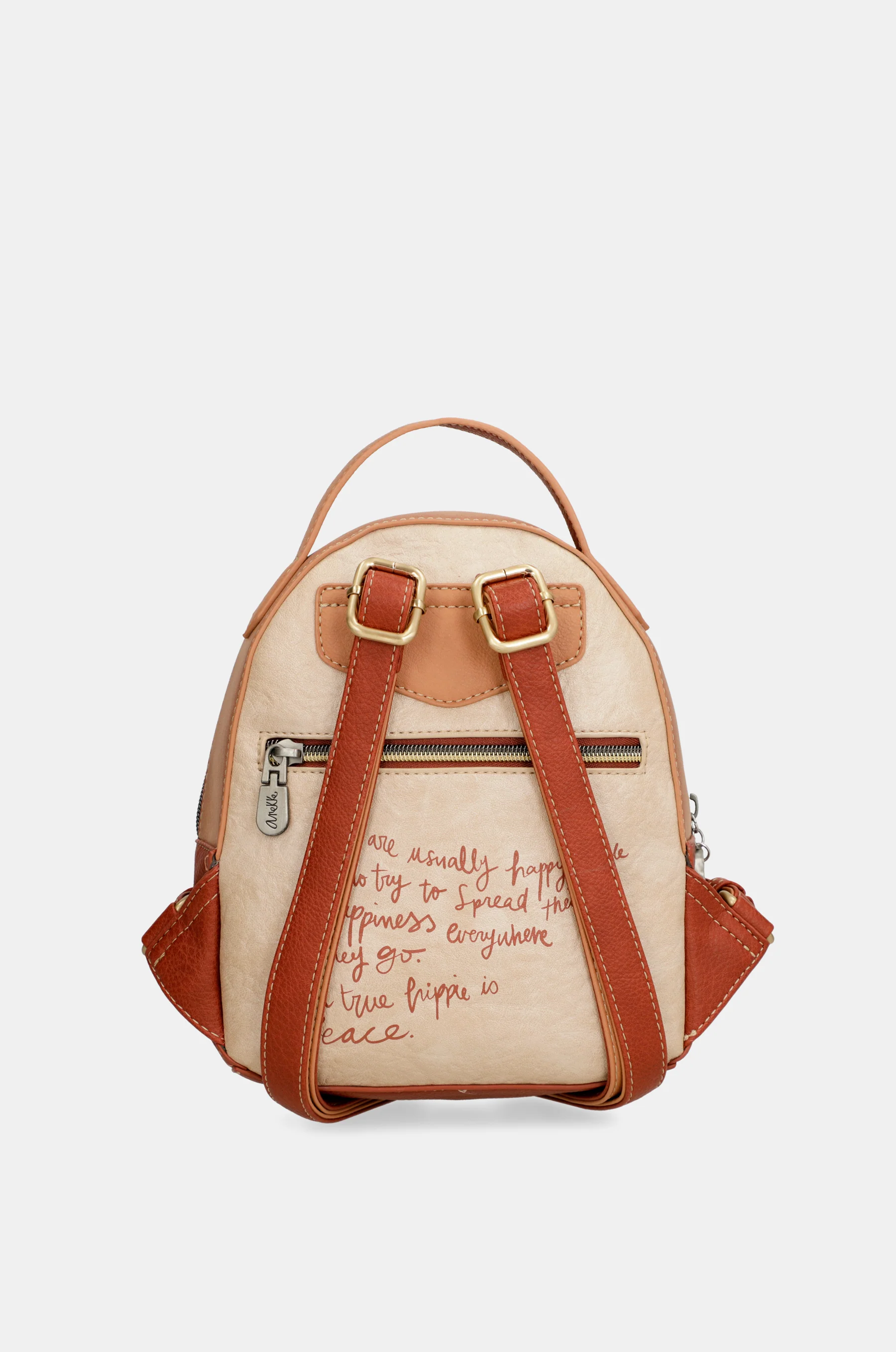 Sac Ă dos petit format camel Peace & Love - Image 3