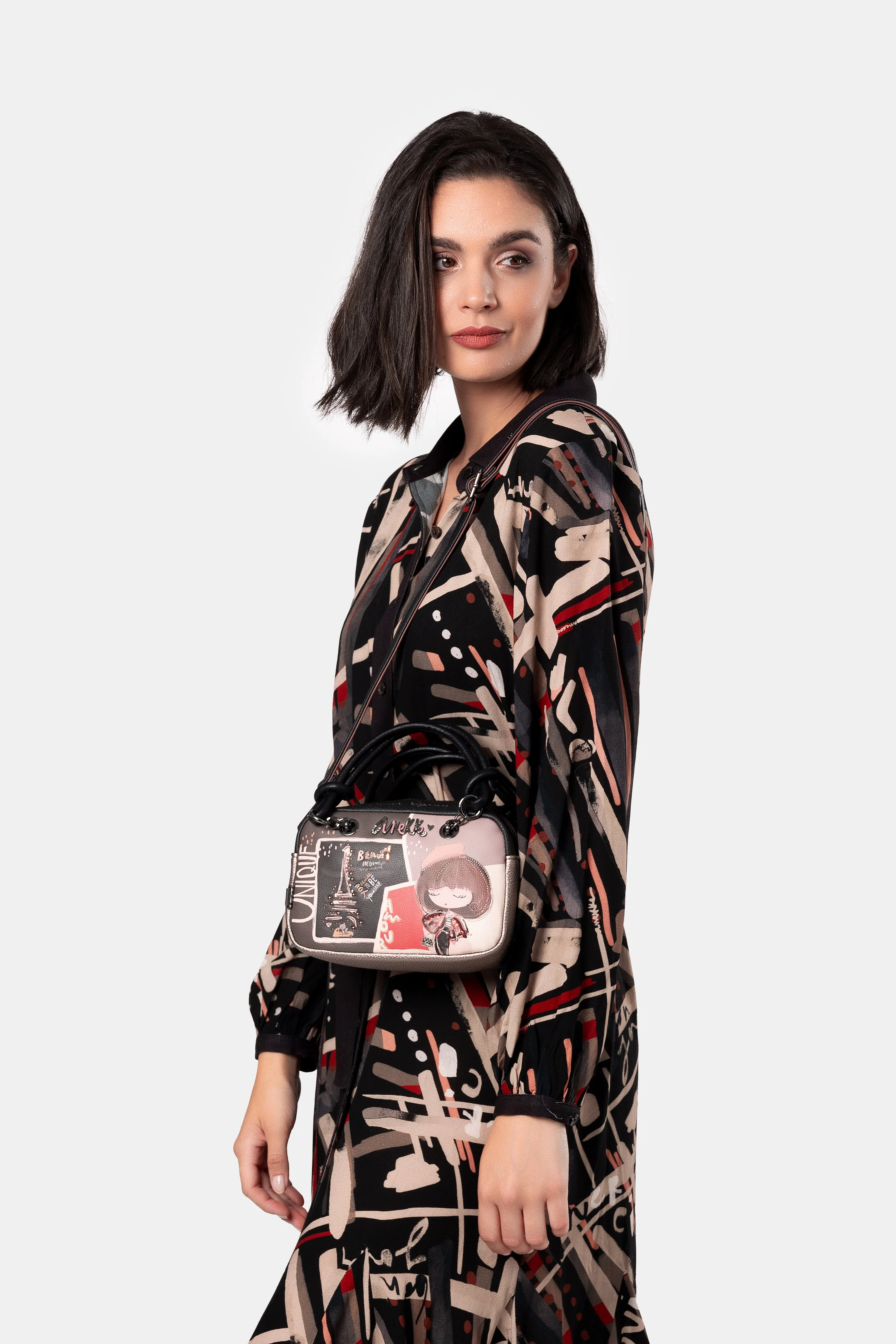 Sac à main avec bandoulière petit Mademoiselle - Image 4