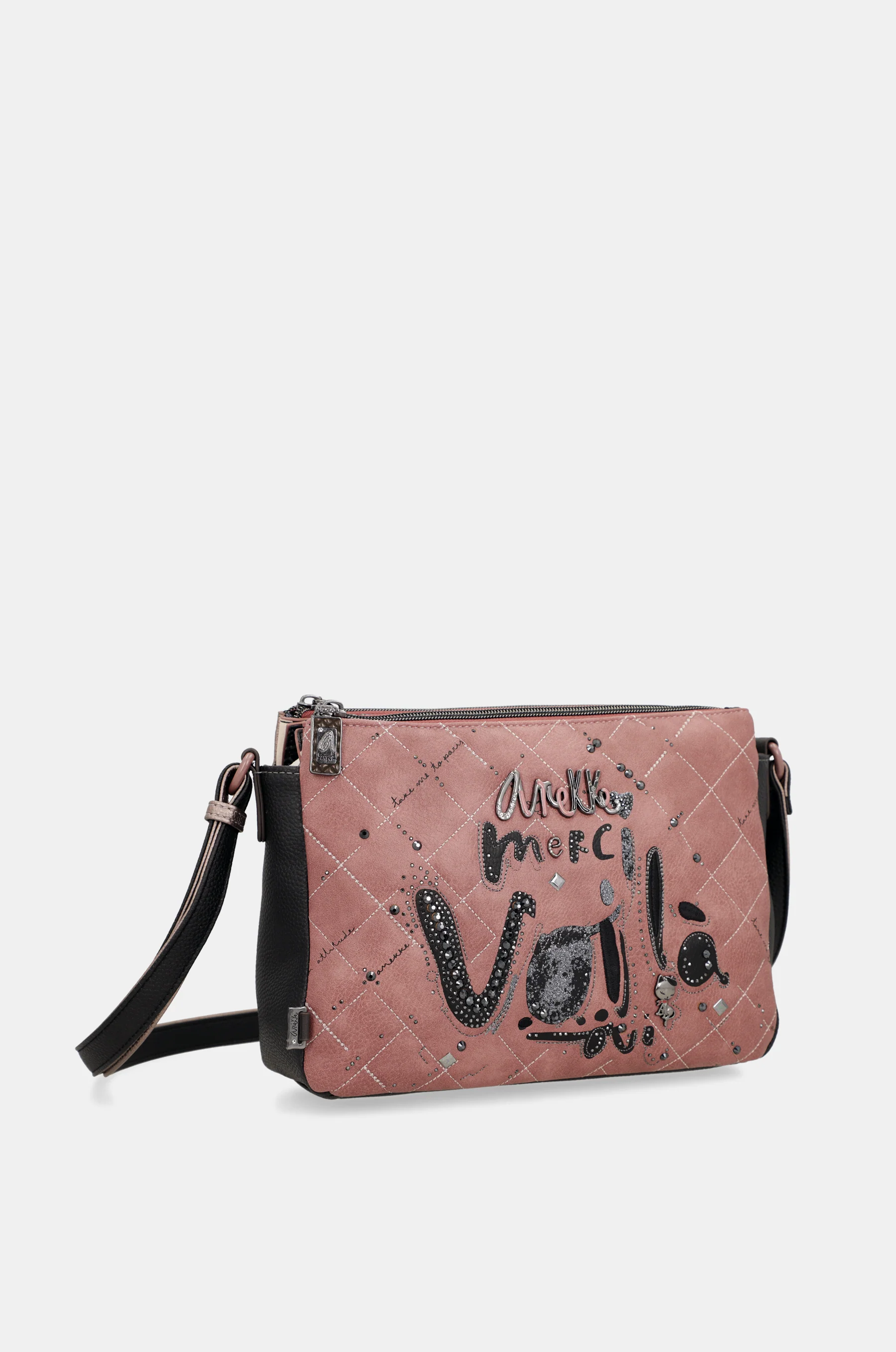 Sac bandoulière à motifs 3 compartiments Parisian - Image 6
