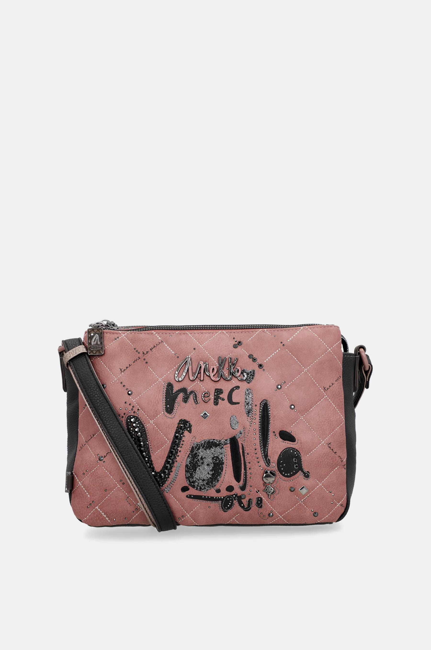 Sac bandoulière à motifs 3 compartiments Parisian - Image 9
