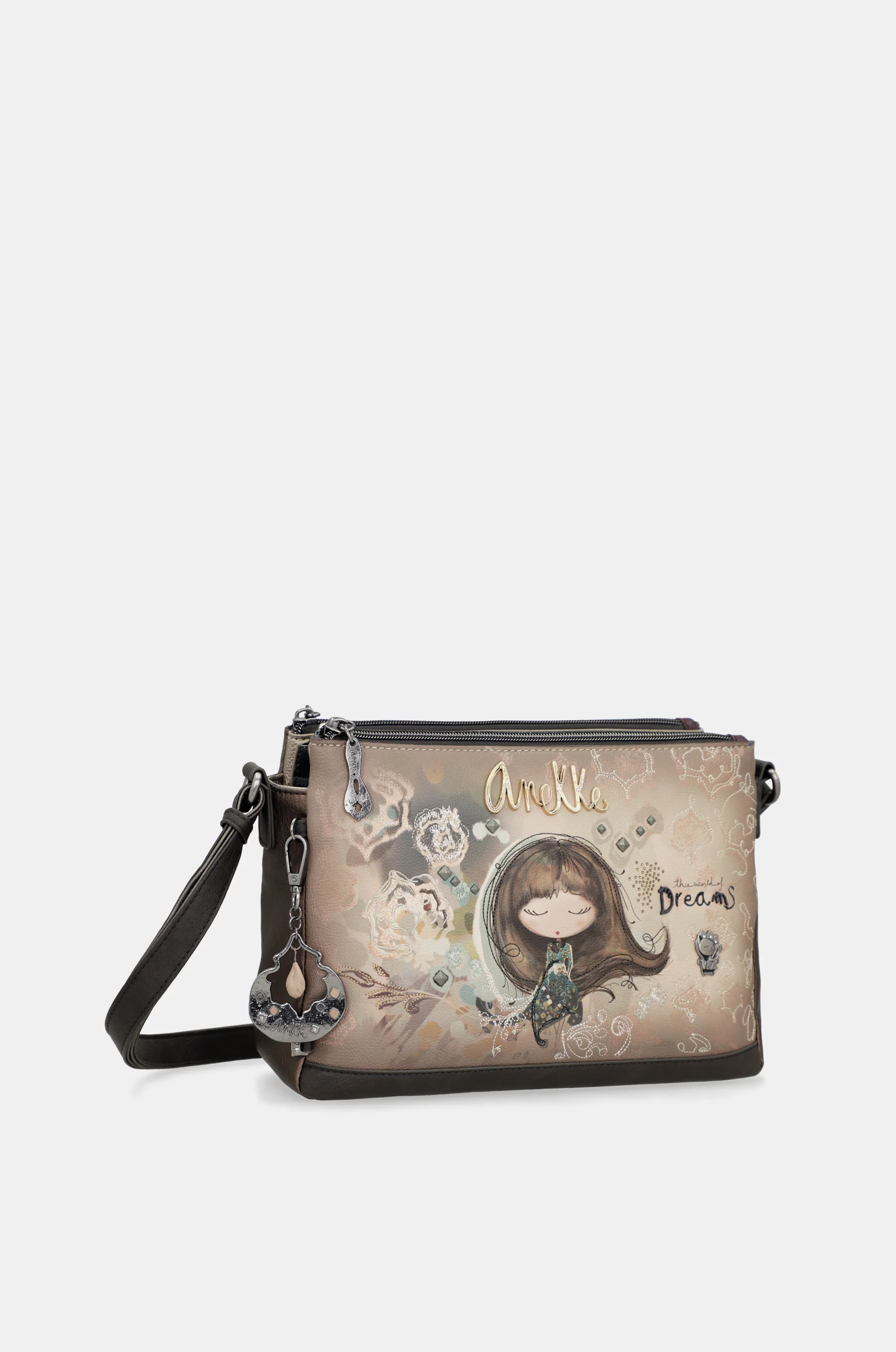 Sac bandoulière à motifs 3 compartiments Real - Image 6