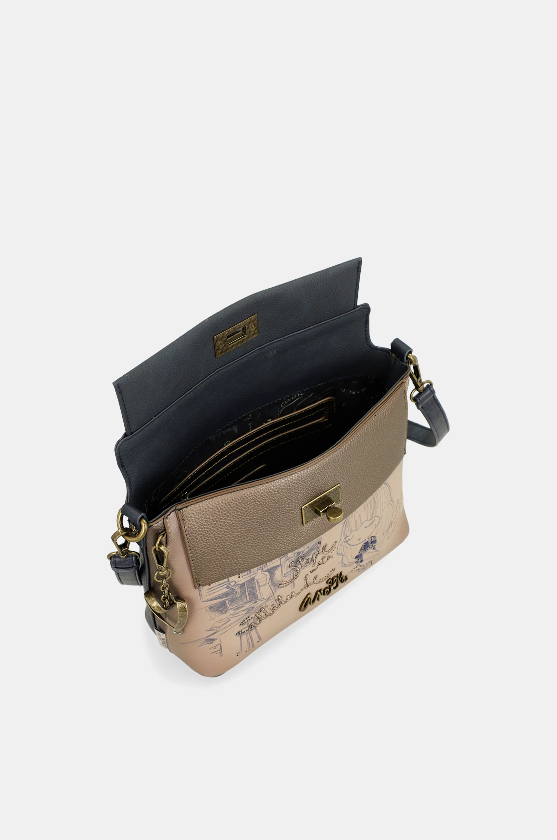 Sac bandoulière à rabat et anse Studio - Image 6