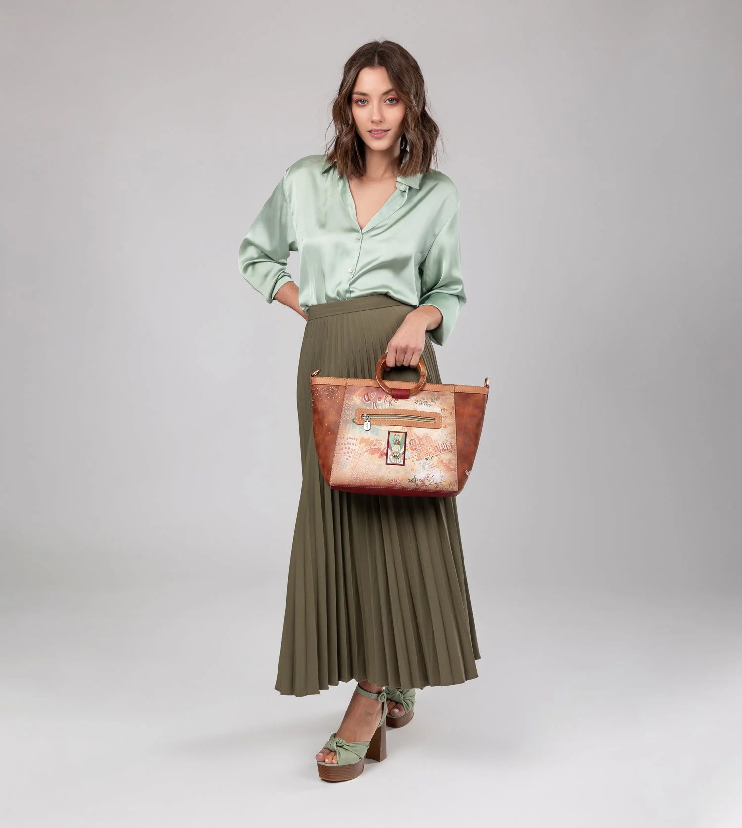 Sac bandoulière anses arrondies Flowers - Image 6