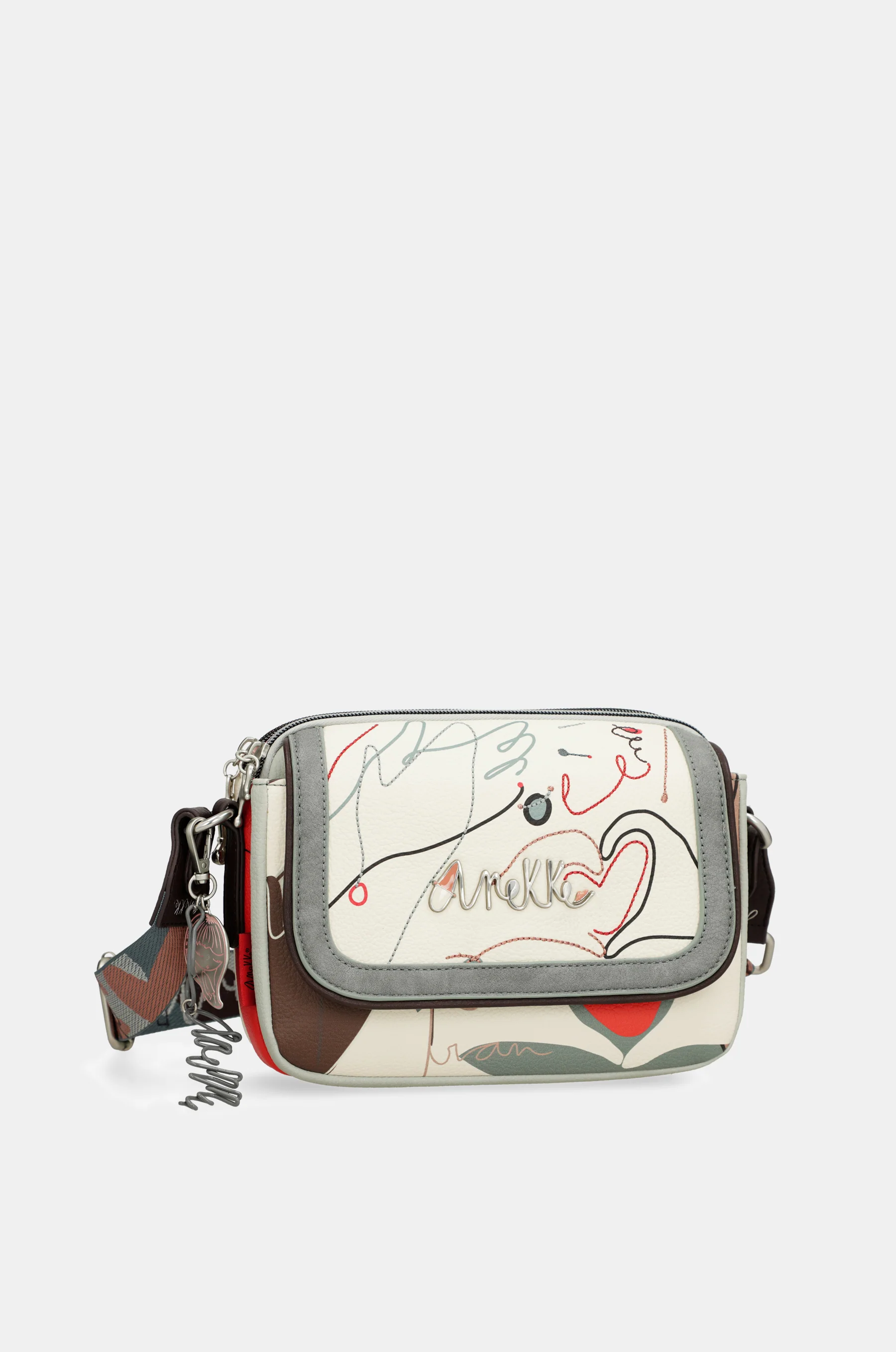 Sac bandoulière à rabat ovale Alma - Image 3