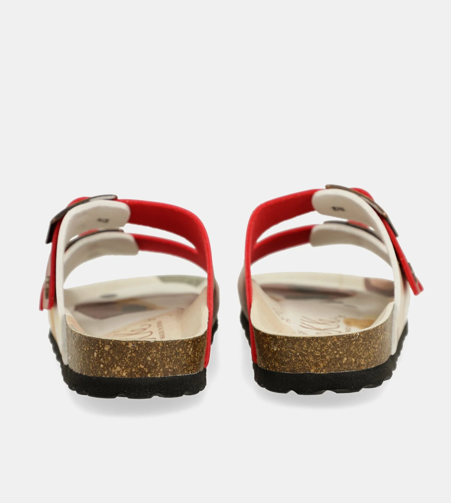Sandales bio multicolores rouges - Image 6
