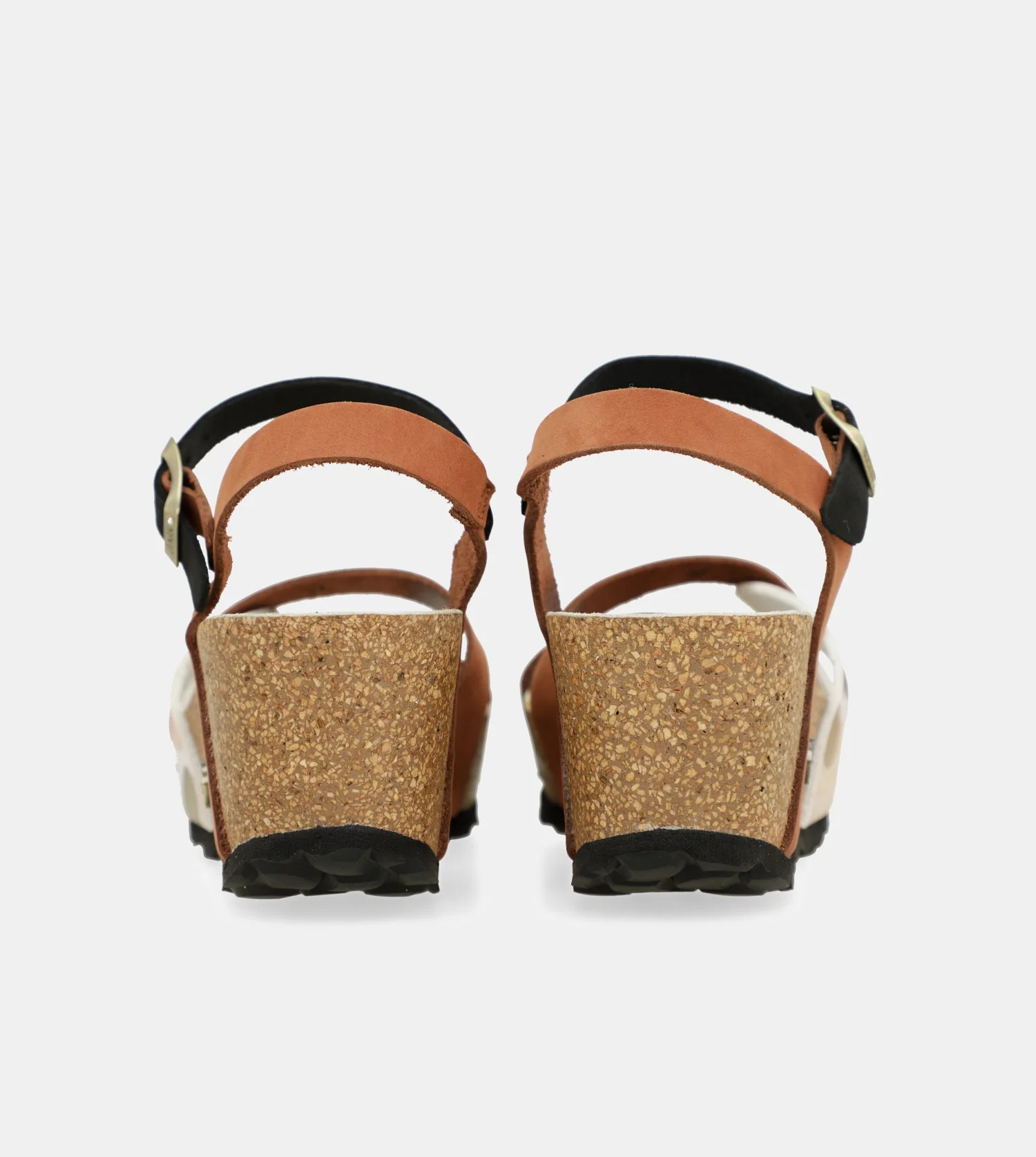 Sandales compensées bio à brides en cuir - Image 3