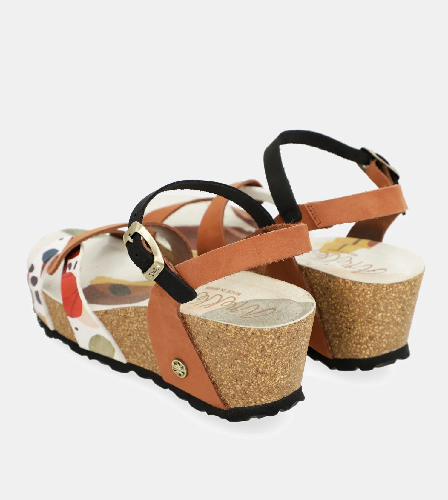 Sandales compensées bio à brides en cuir - Image 5