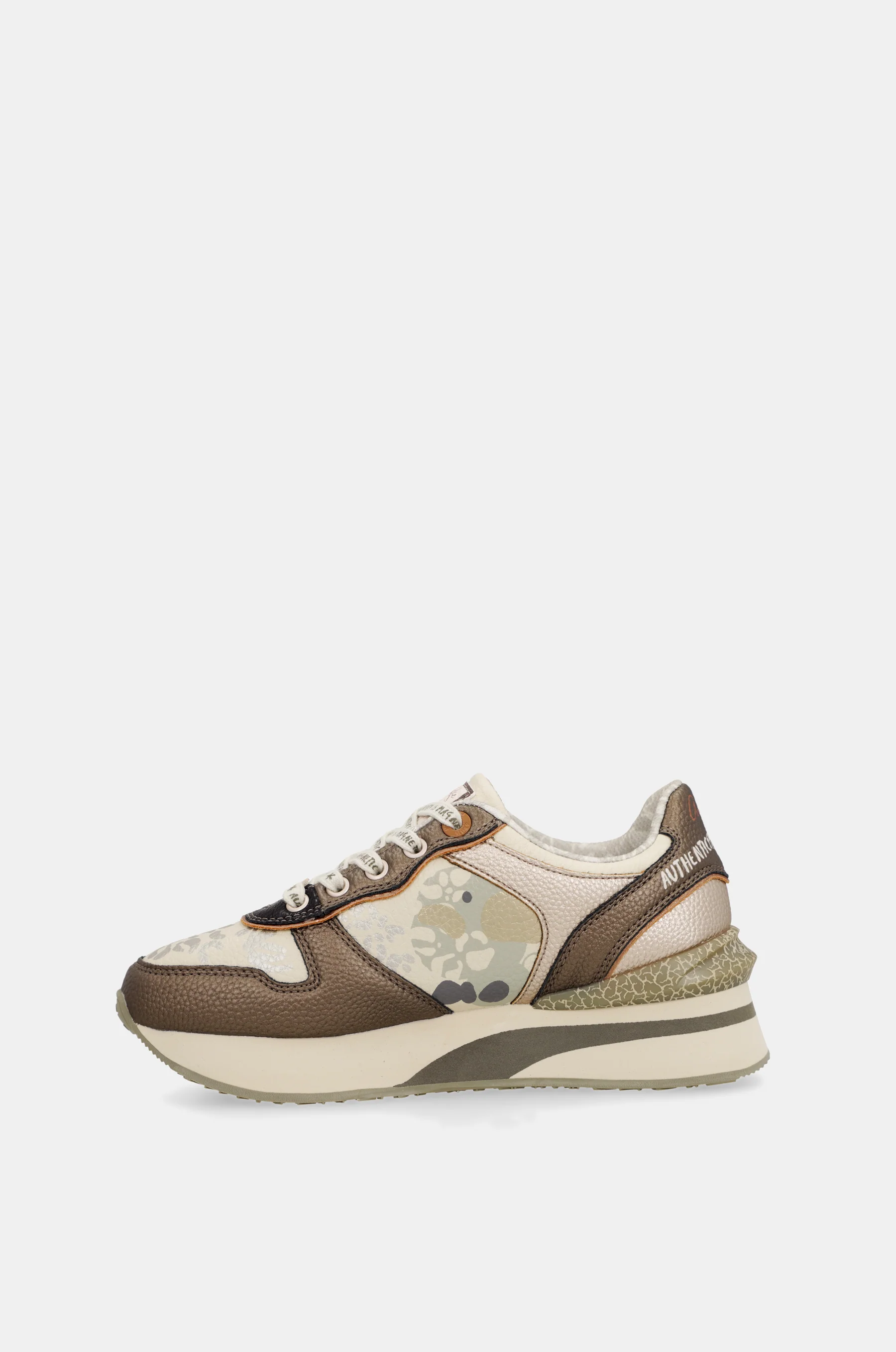 Sneakers beige et cuivrés - Image 3