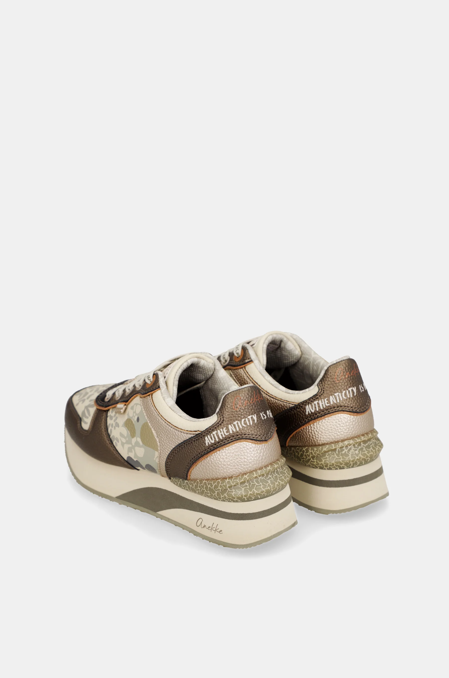 Sneakers beige et cuivrés - Image 6