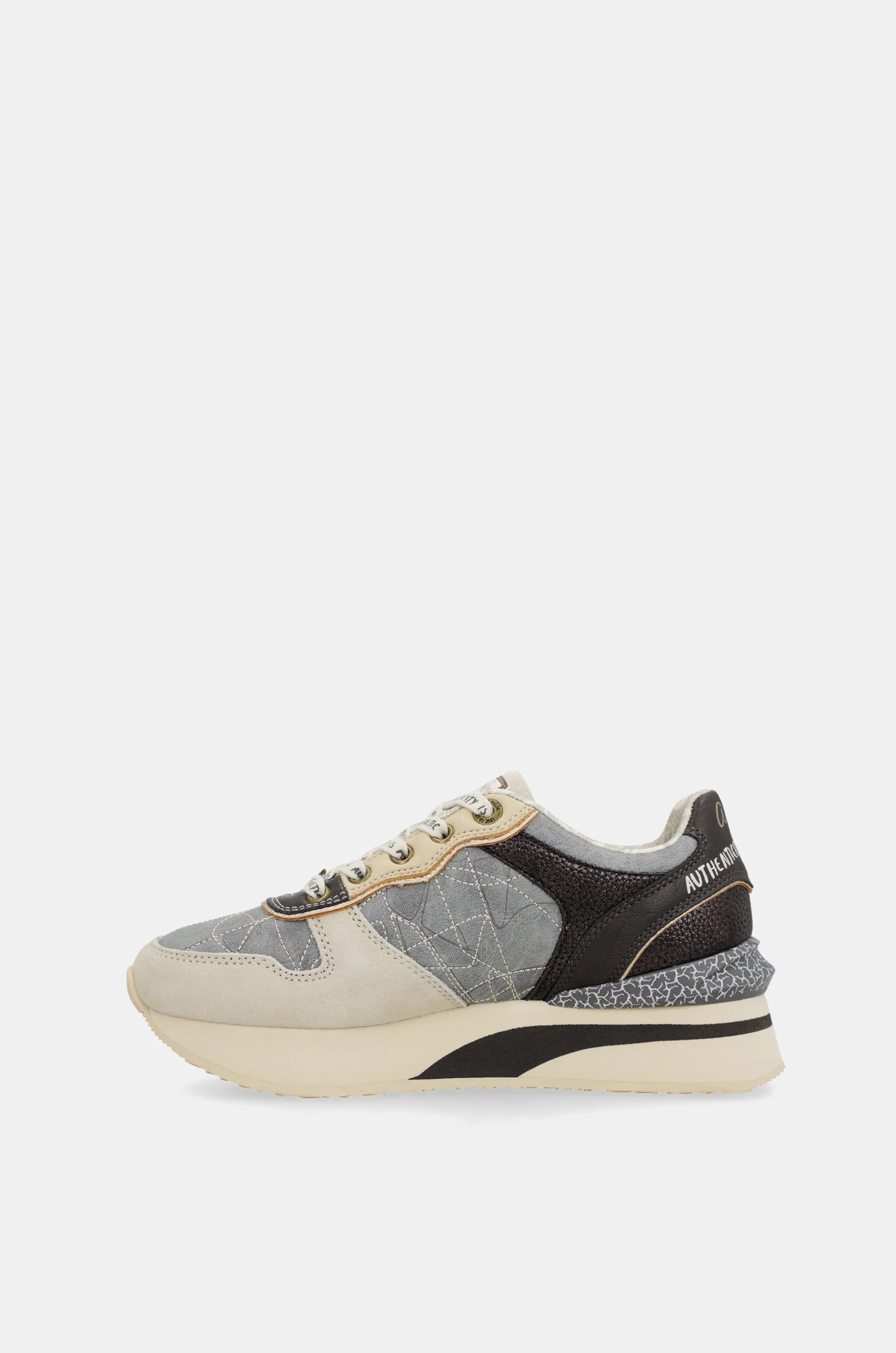 Sneakers bleus et beige - Image 6
