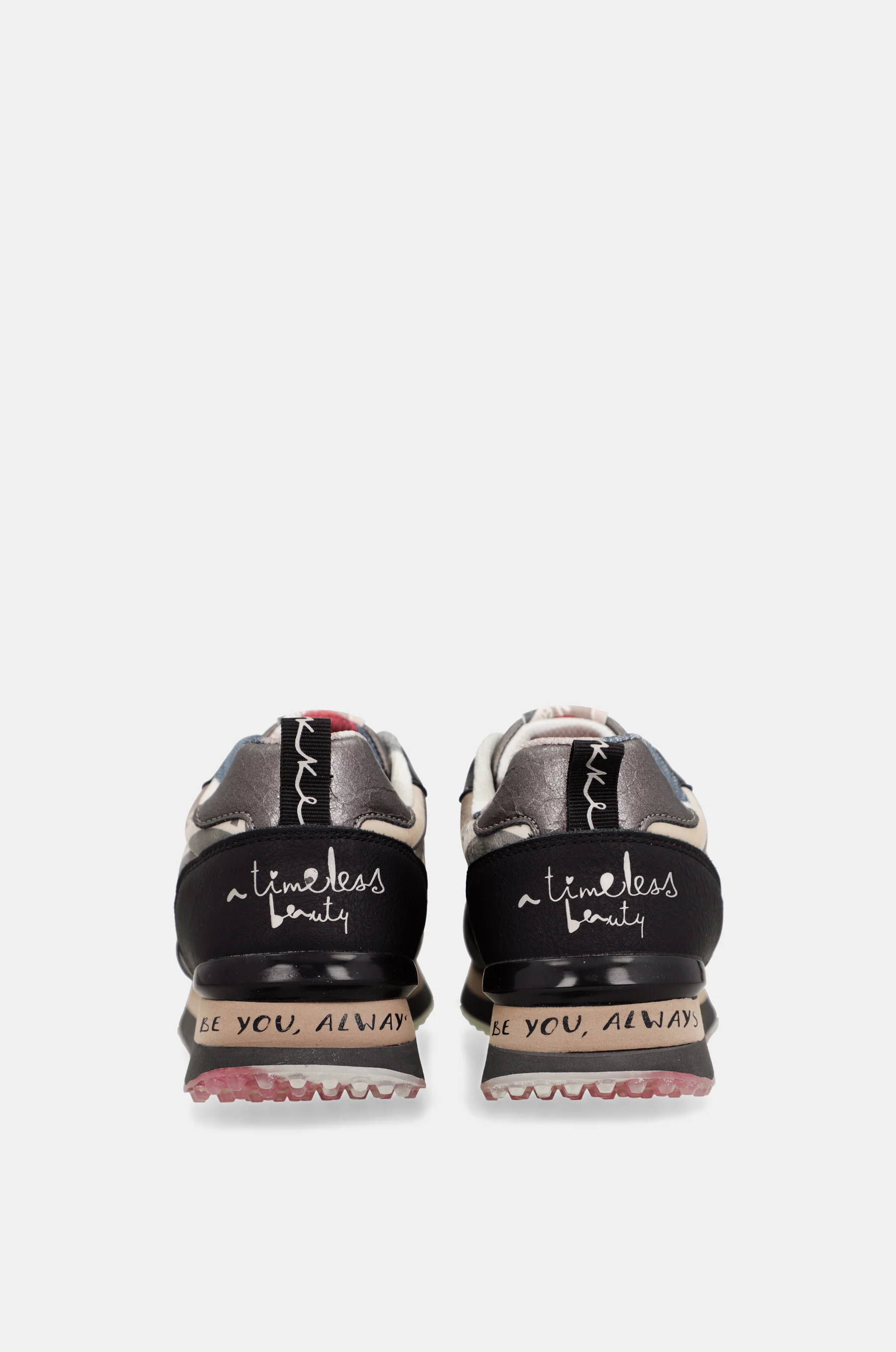 Sneakers noirs et roses - Image 4