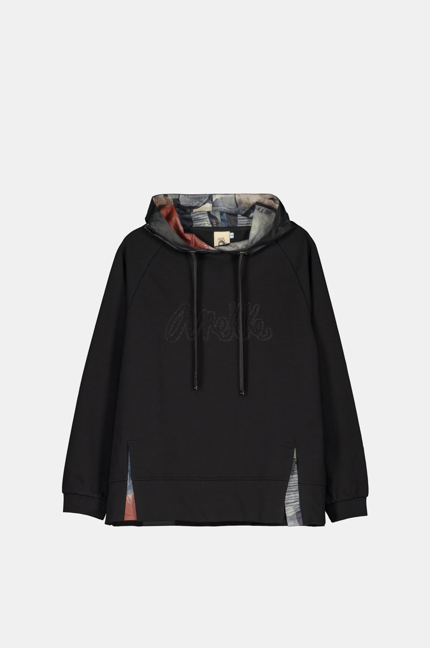 Sweat-shirt noir à capuche