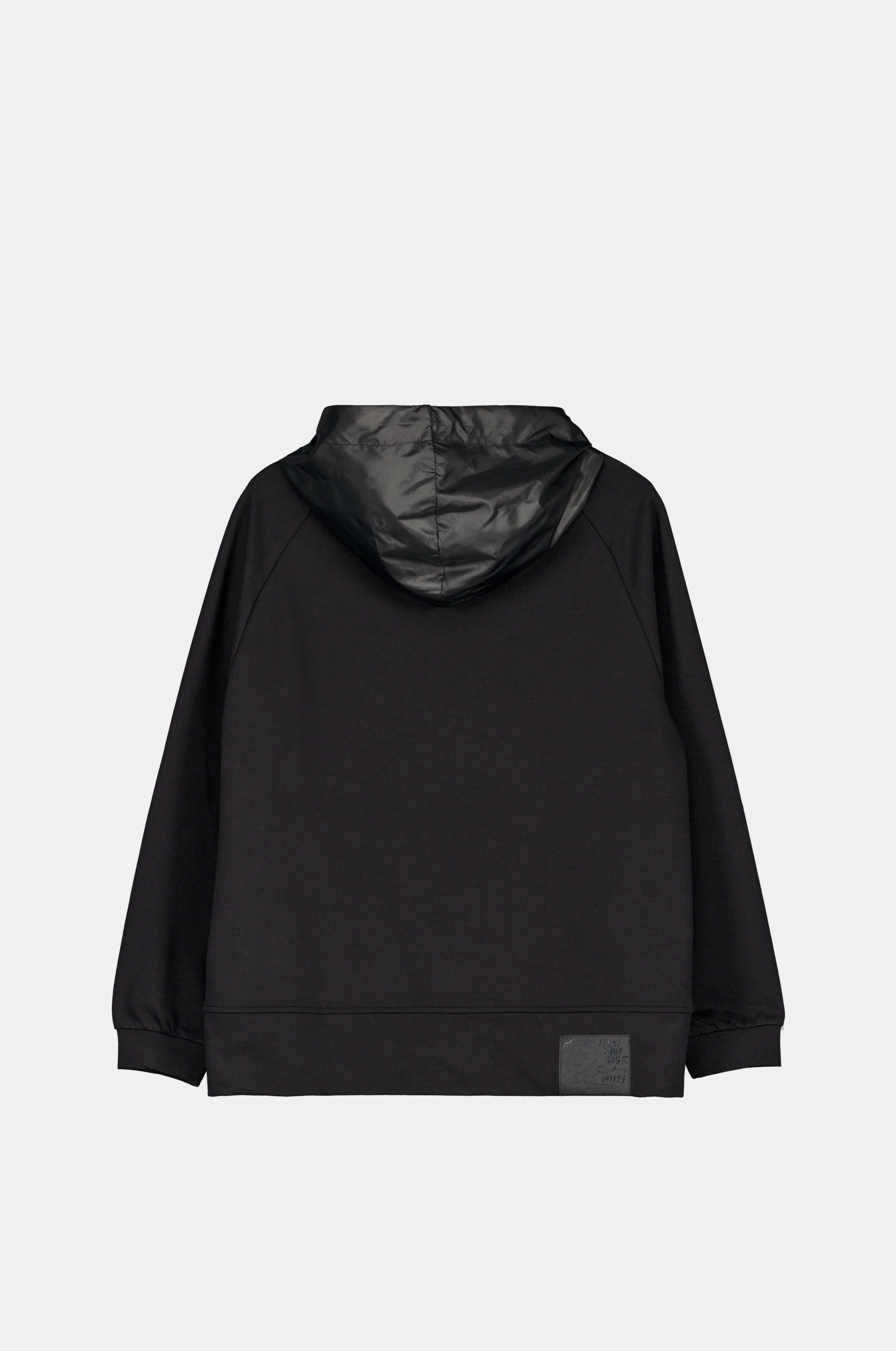 Sweat-shirt noir à capuche - Image 2