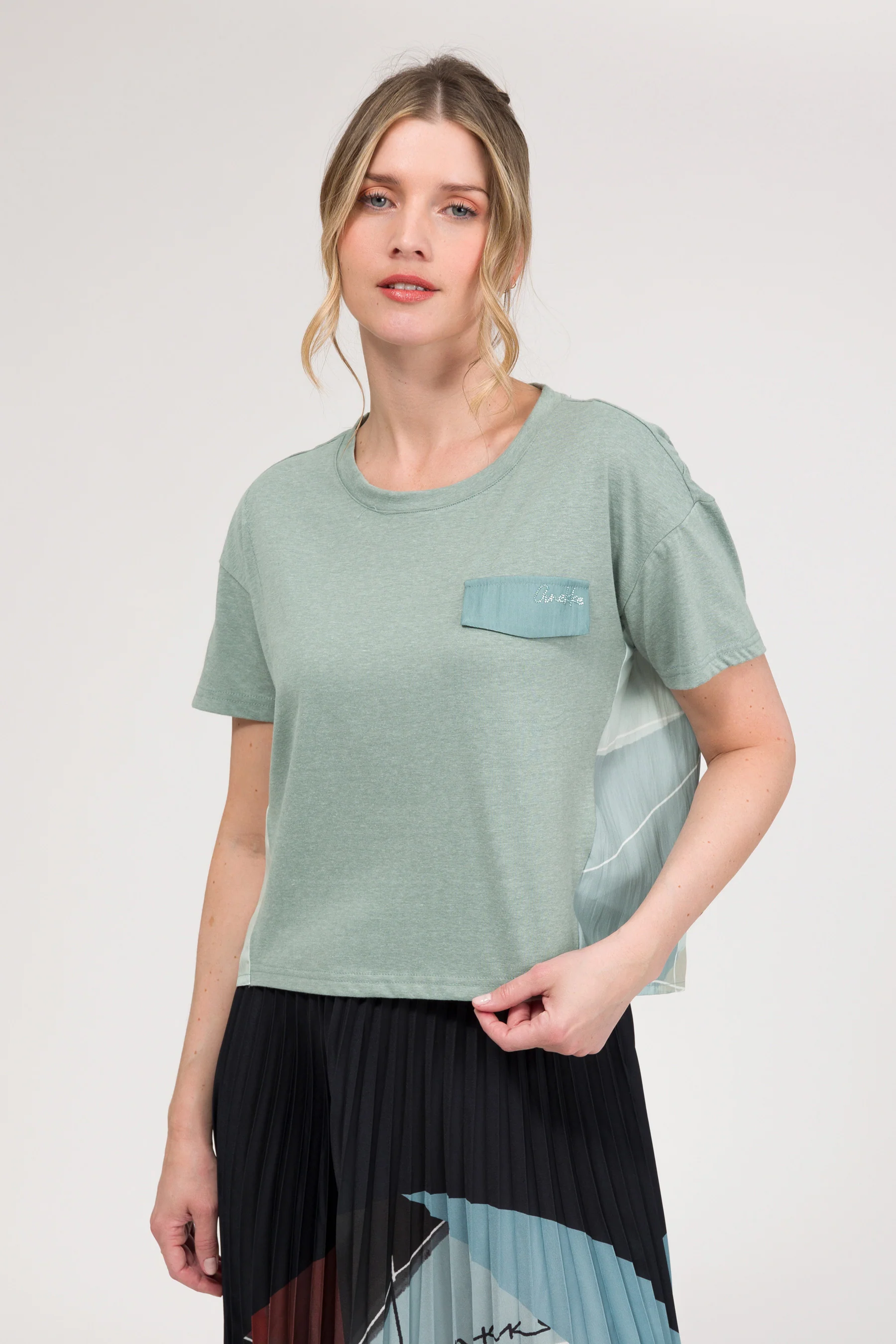 T-shirt à manches courtes bleu - Image 2