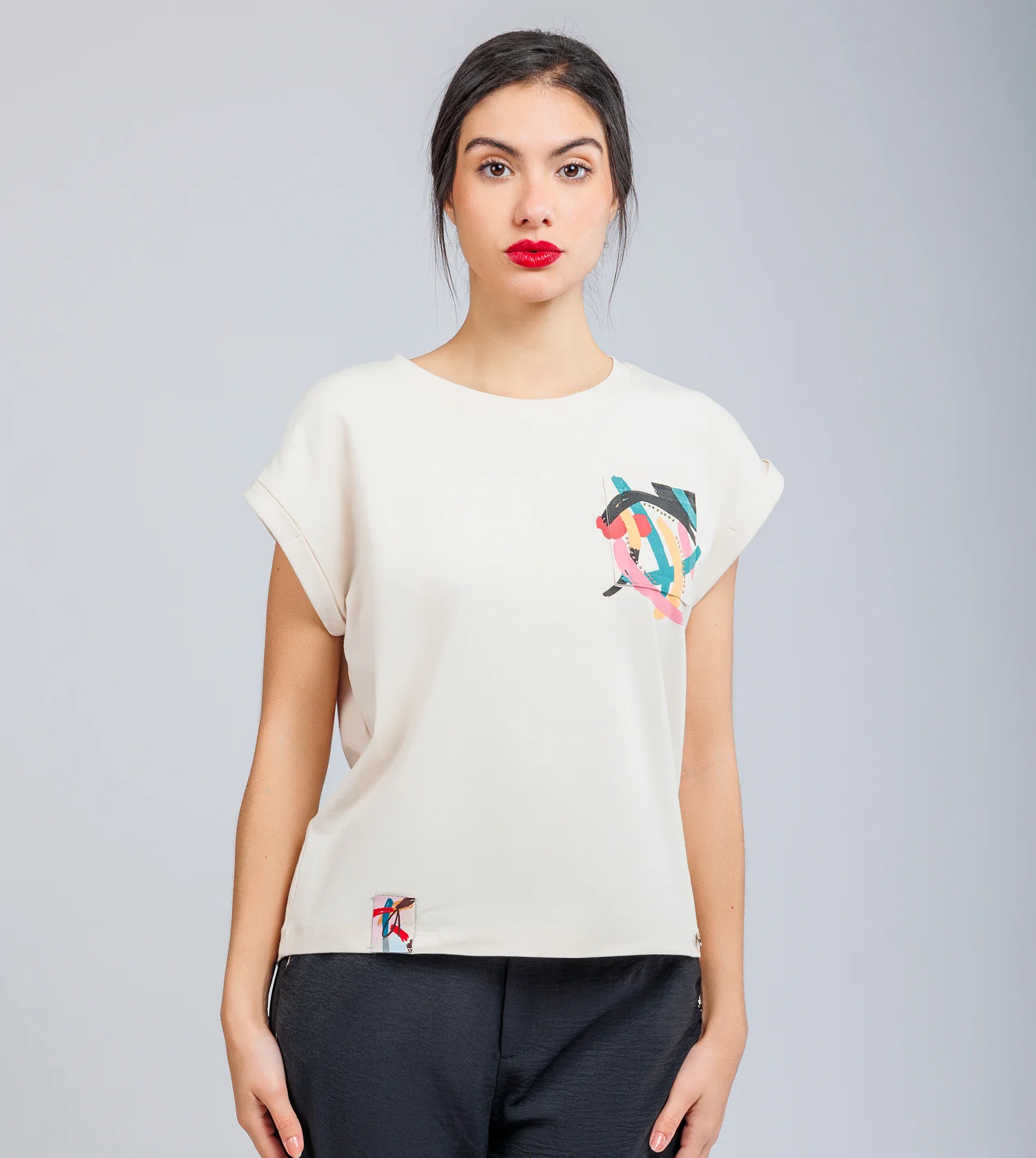 T-shirt beige Smart - Image 5