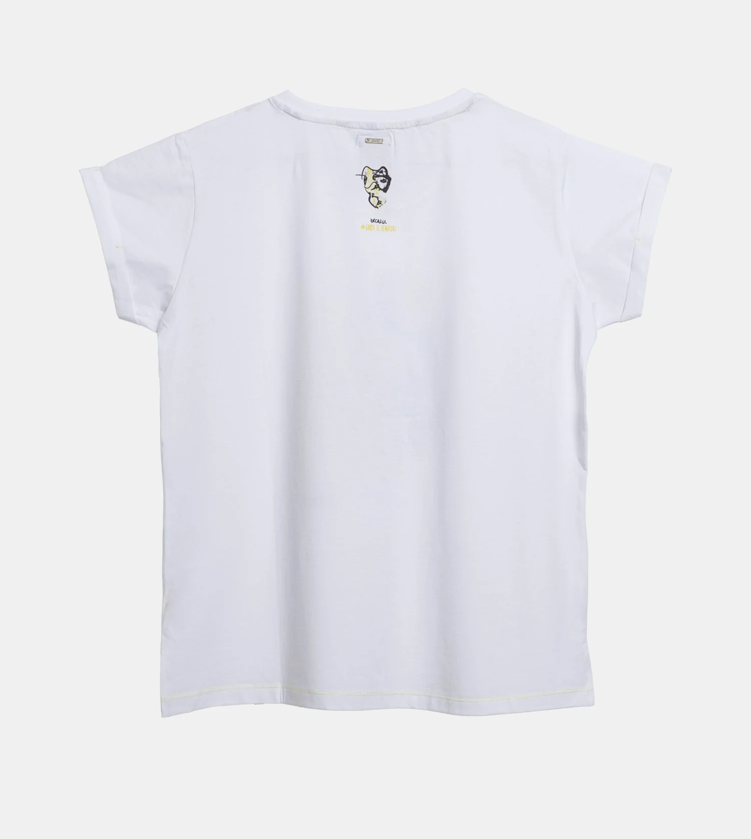 T-shirt blanc et doré à manches courtes Anekke - Image 3