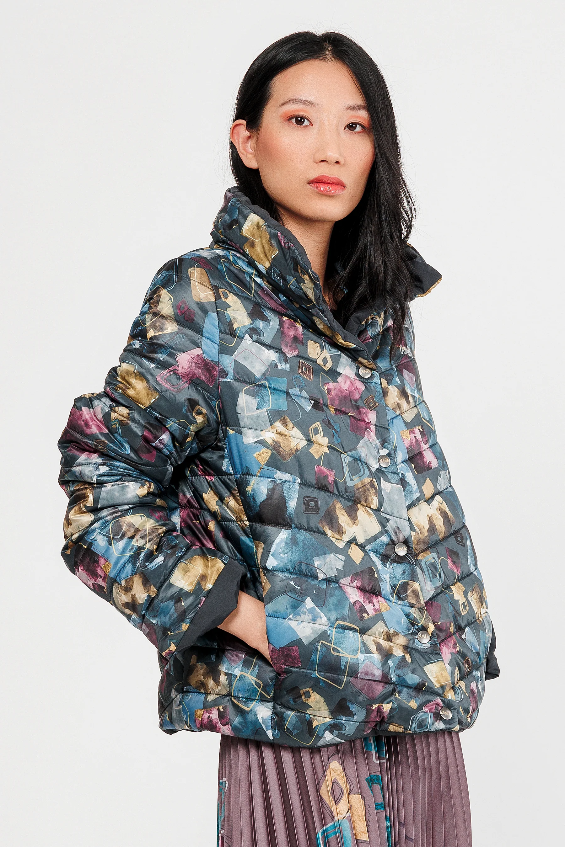 Veste réversible vert